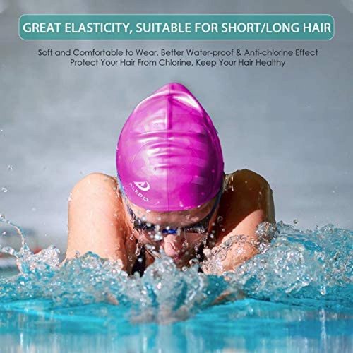 Gorro de natación Silicona Impermeable de alta elasticidad Tapón de piscina
