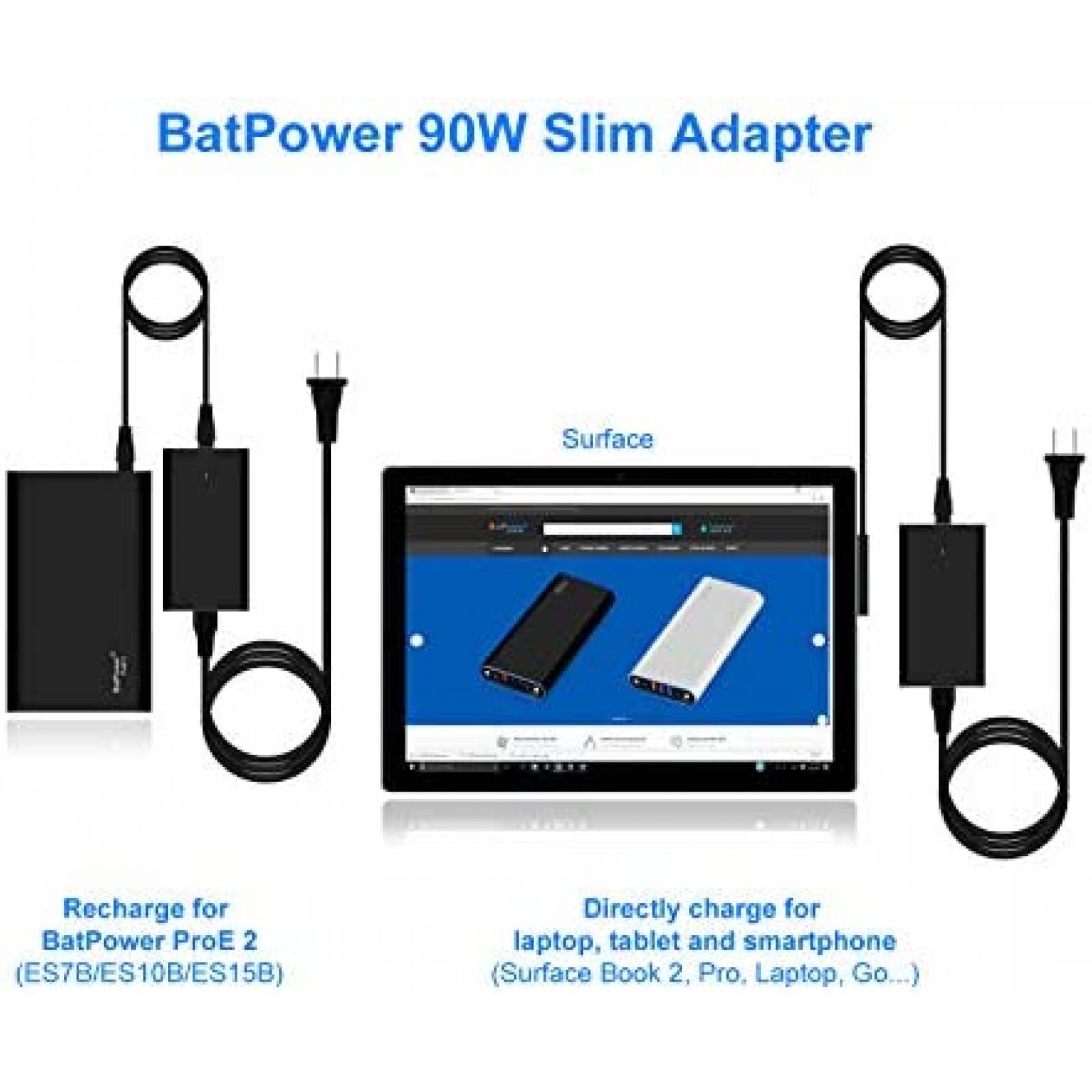 Cargador Portatil BatPower 56,000 mAh 120W -Negro