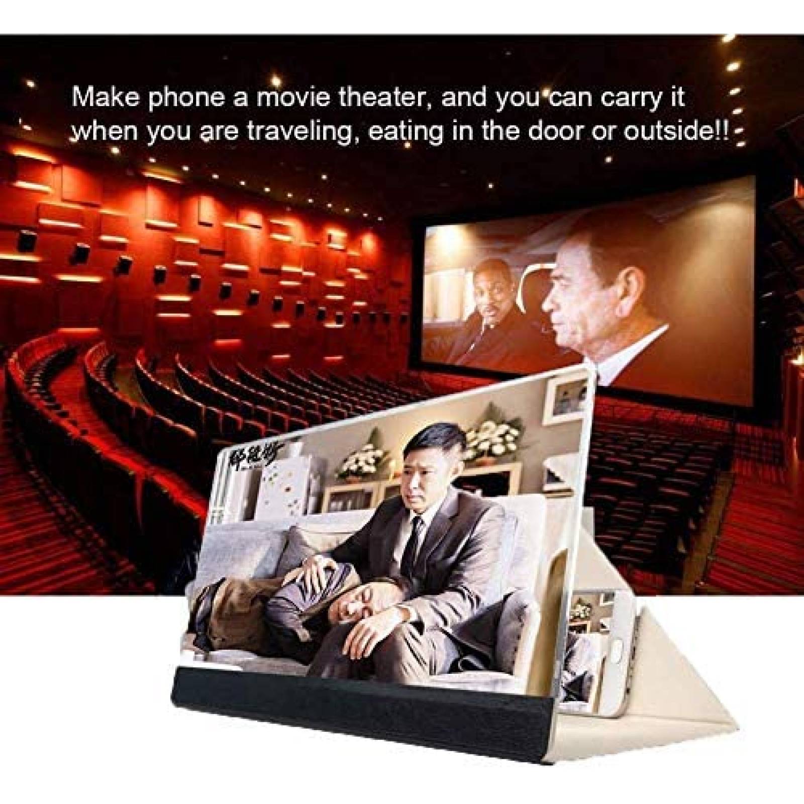 Lupa de Pantalla XJJZS Para Telefono 3D HD -Rosa