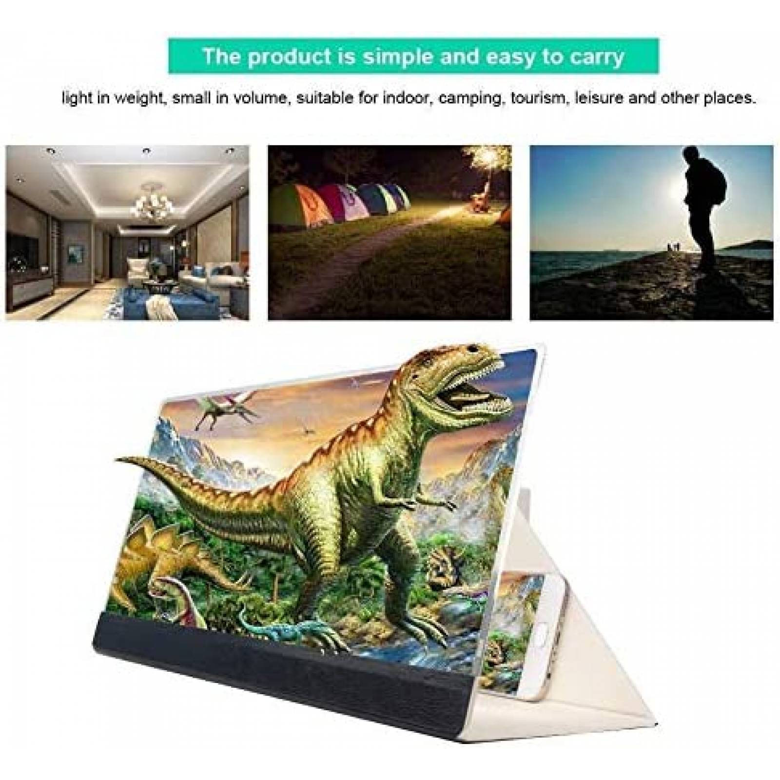 Lupa de Pantalla XJJZS Para Telefono 3D HD -Rosa