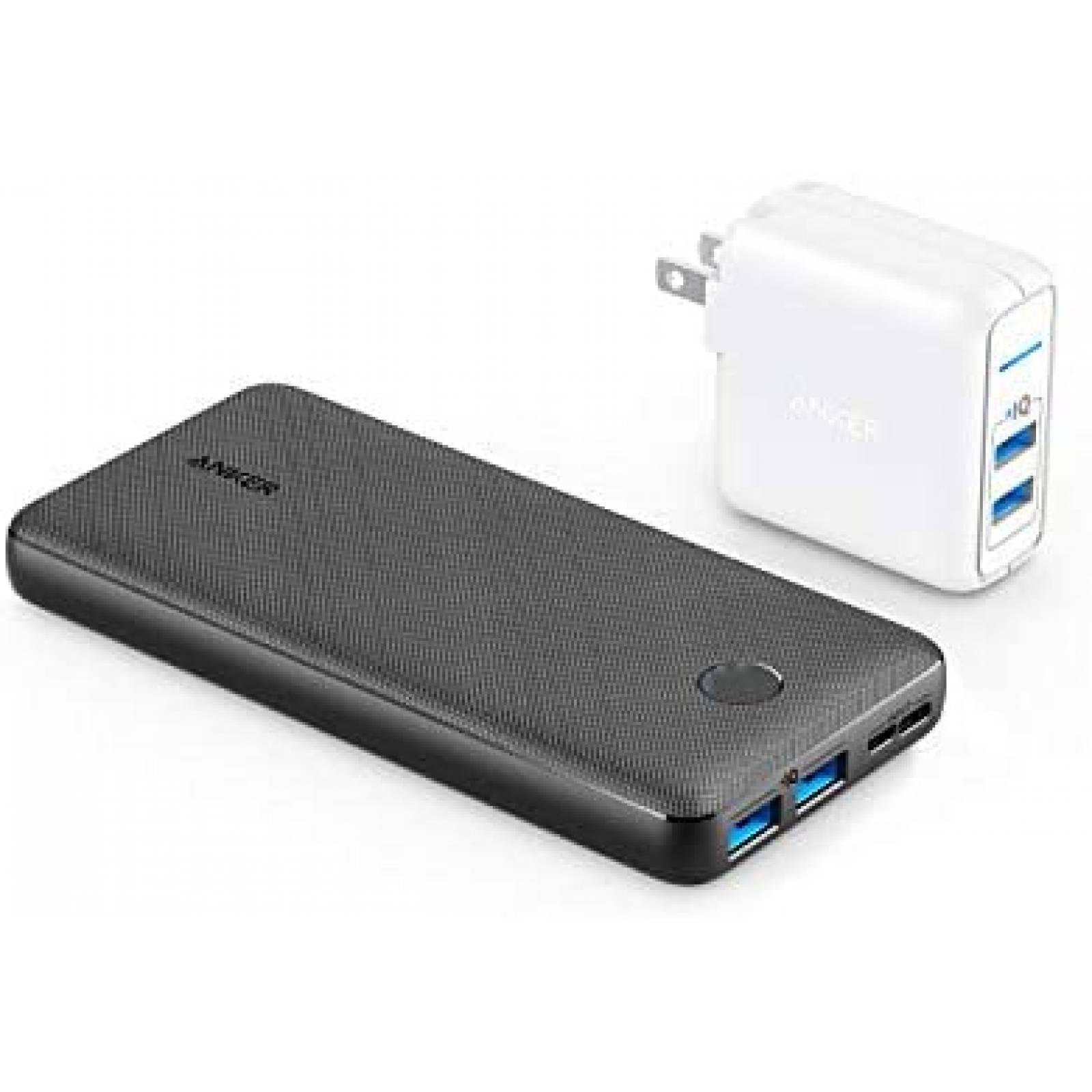 Cargador Portatil Anker 20000 mAh 24 W Para Iphone -Negro