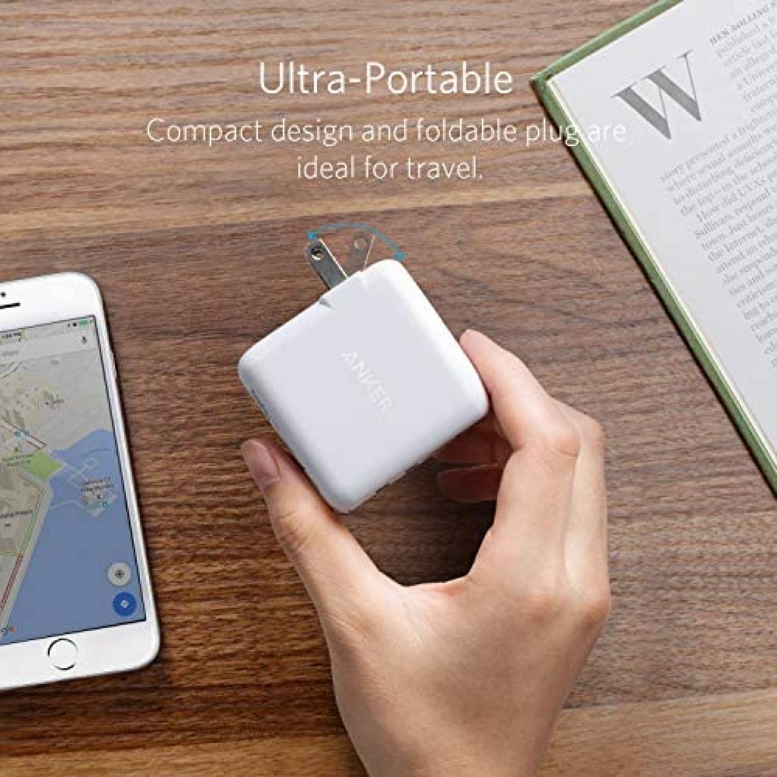 Cargador Portatil Anker 20000 mAh 24 W Para Iphone -Negro