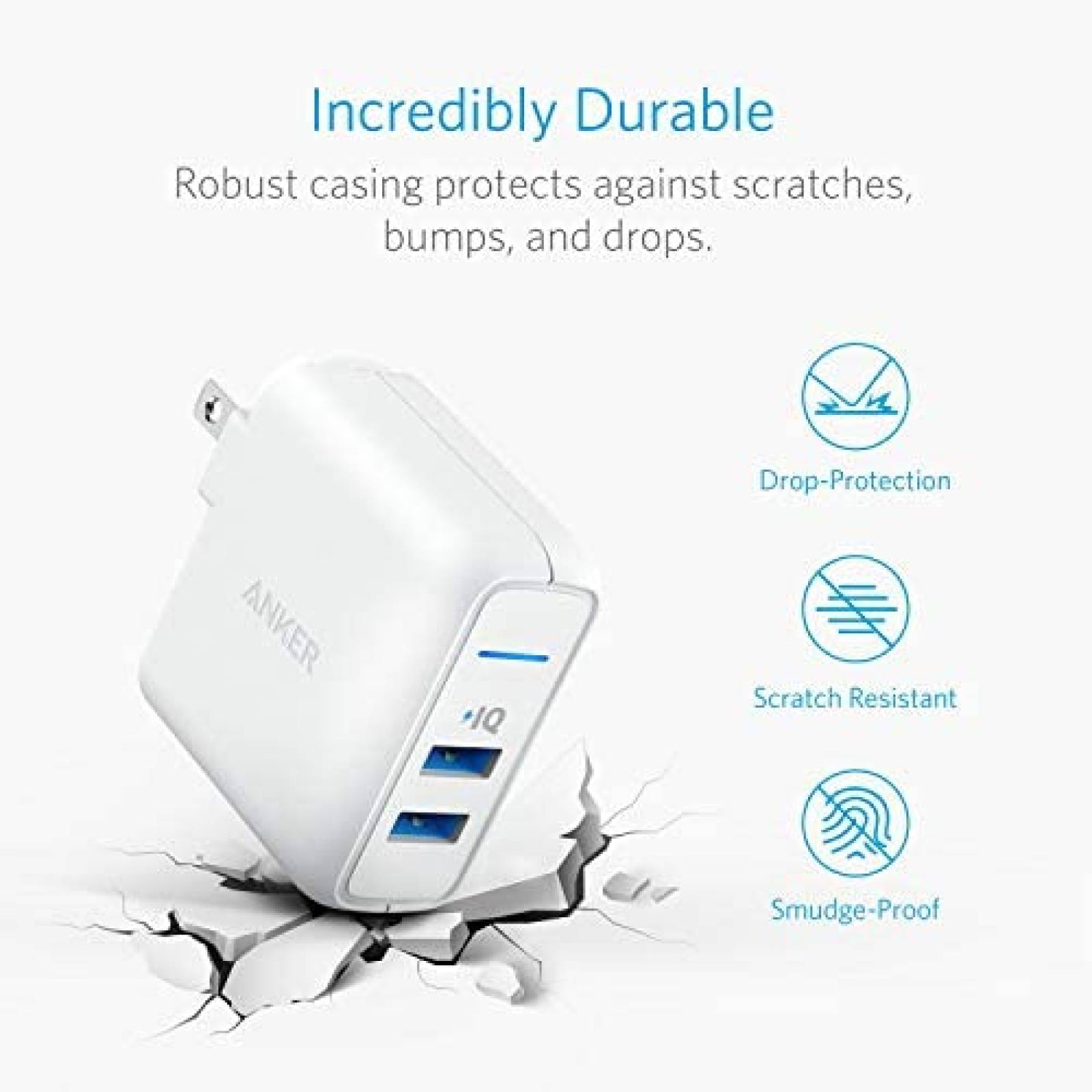 Cargador Portatil Anker 20000 mAh 24 W Para Iphone -Negro