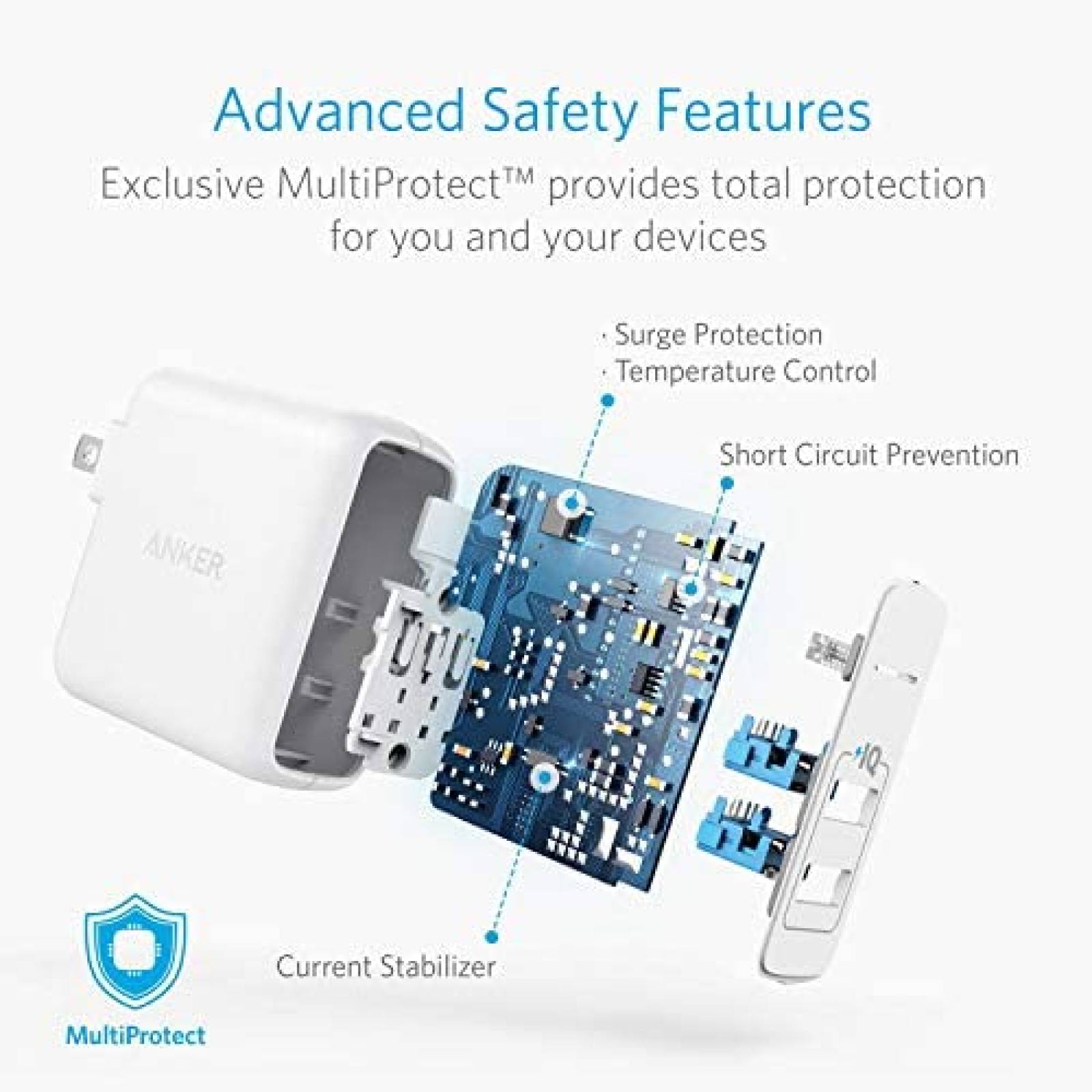 Cargador Portatil Anker 20000 mAh 24 W Para Iphone -Negro