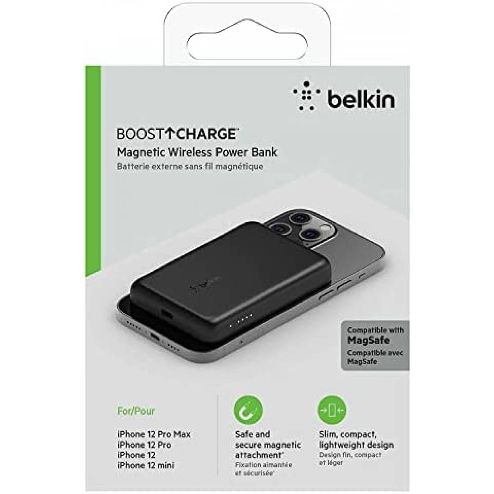 Cargador Portatil Belkin Inalambrico Compatible MagSafe