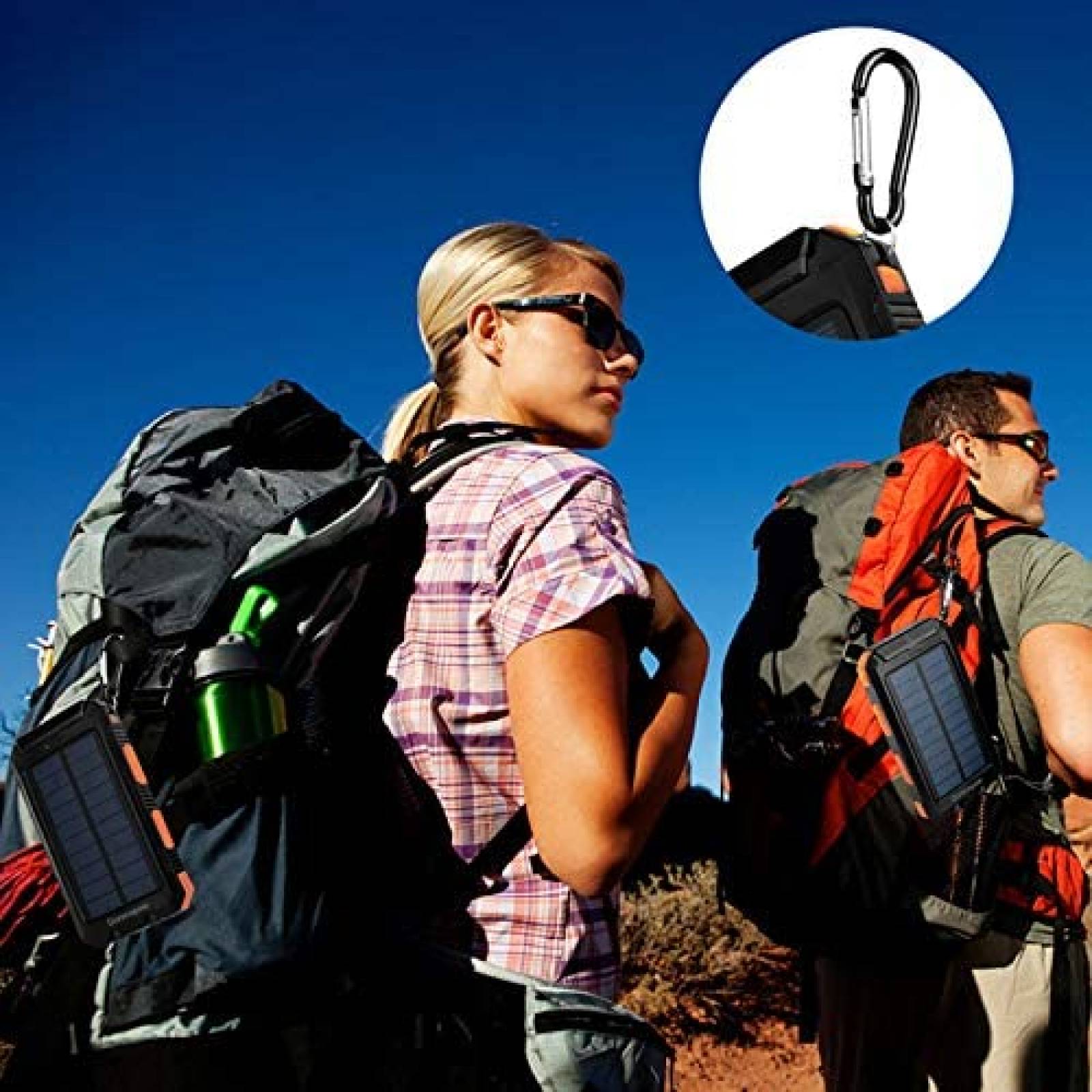 Cargador Solar Durecopow 20000 mAh Portatil -Naranja
