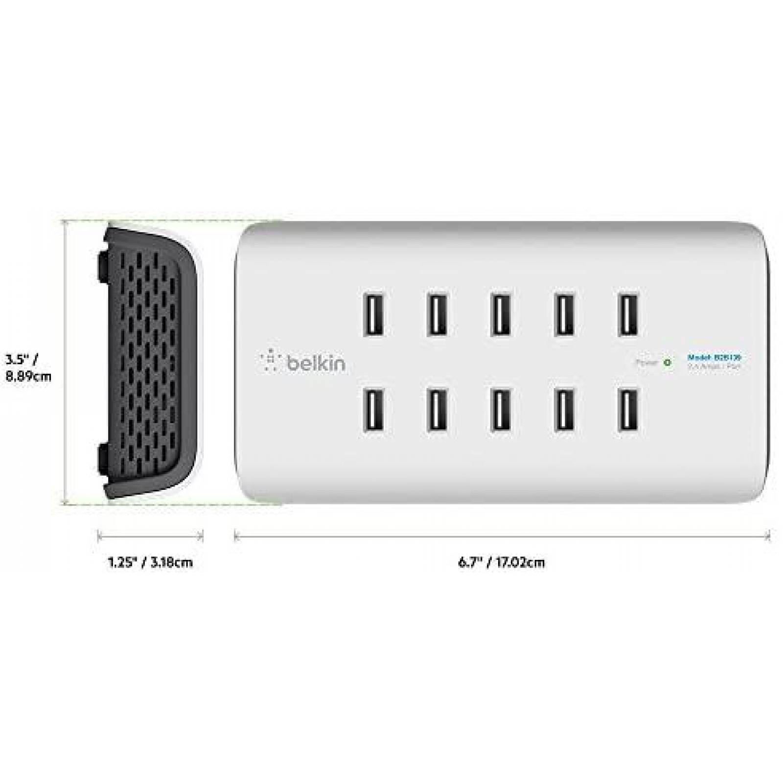 Estacion de Carga USB Belkin RockStar 10 Puertos 2.4A