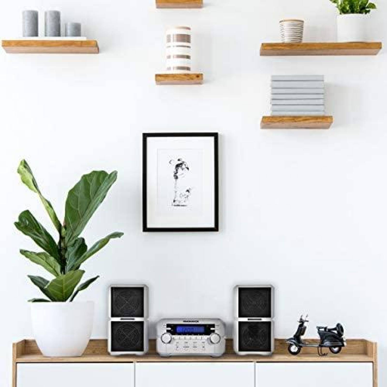 Sistema de Audio MAGNAVOX Digital Estereo Radio AM/FM