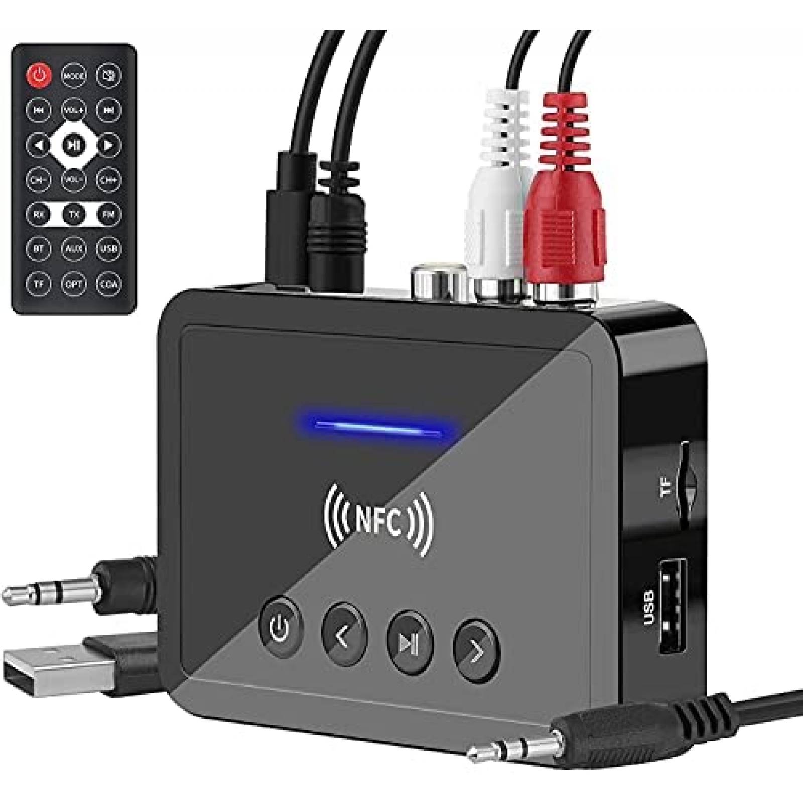 Transmisor Audio MakerHawk Bluetooth 5.0 RCA USB Inalambrico