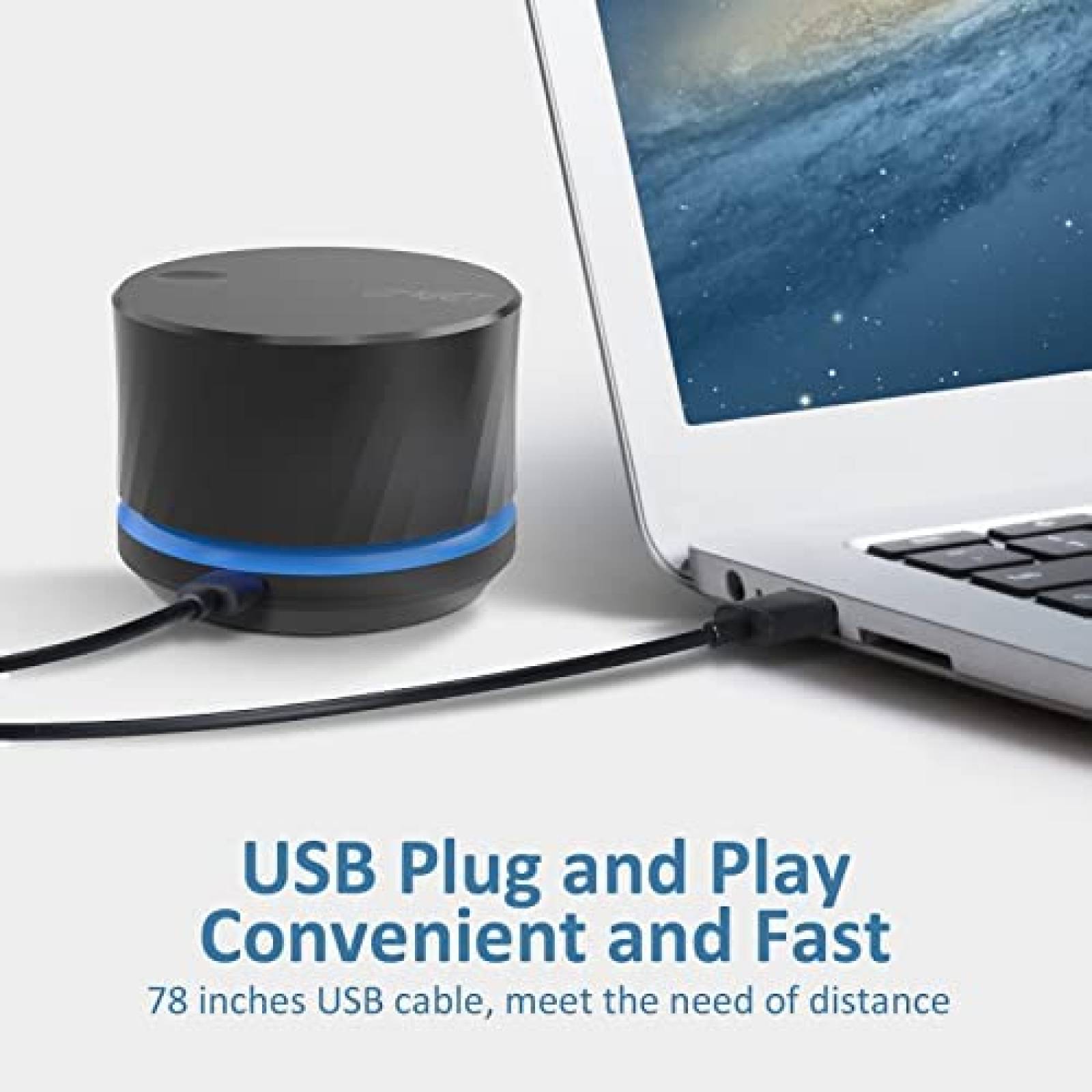 Control Multimedia eMeet Knob-eMeet USB Musica -Negro