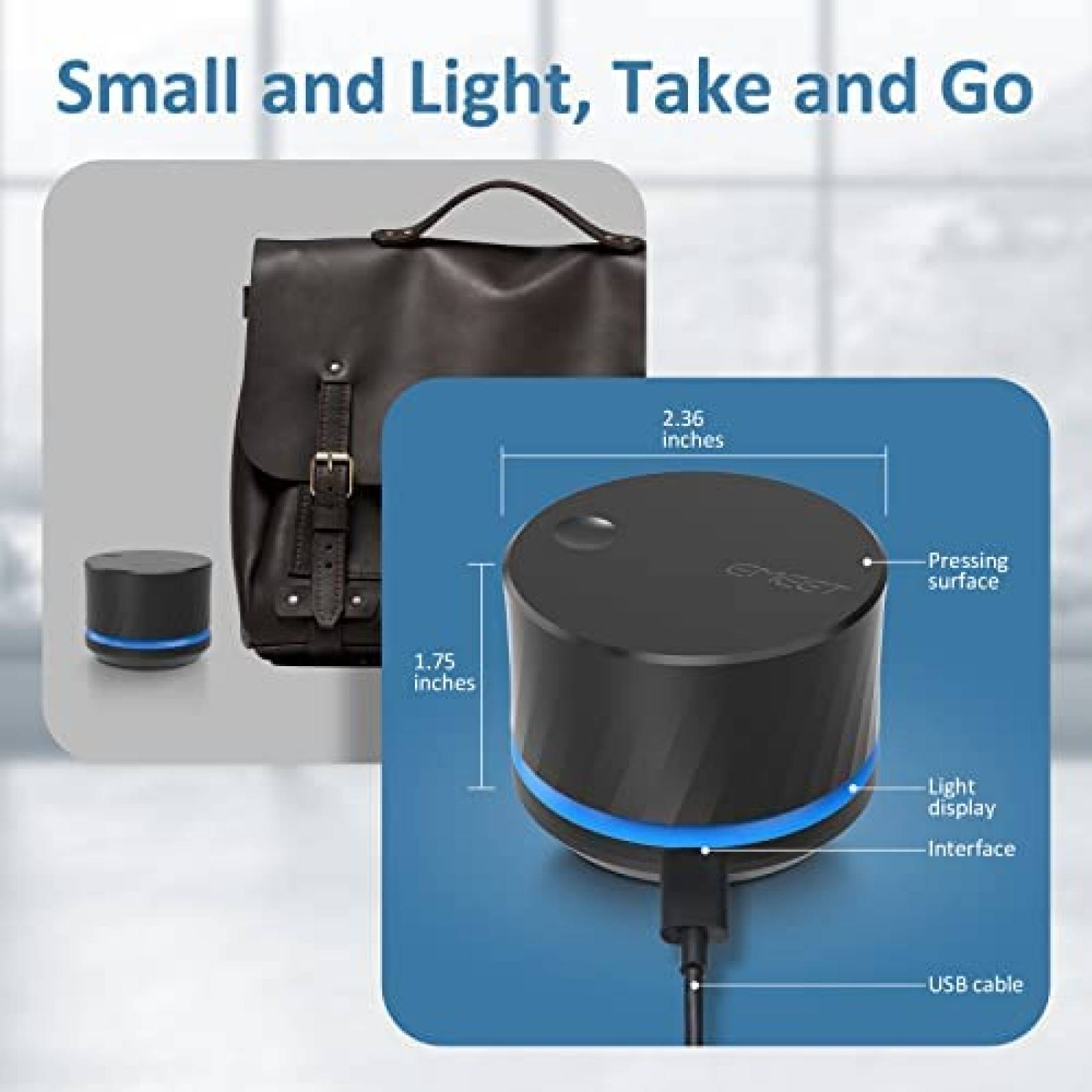 Control Multimedia eMeet Knob-eMeet USB Musica -Negro