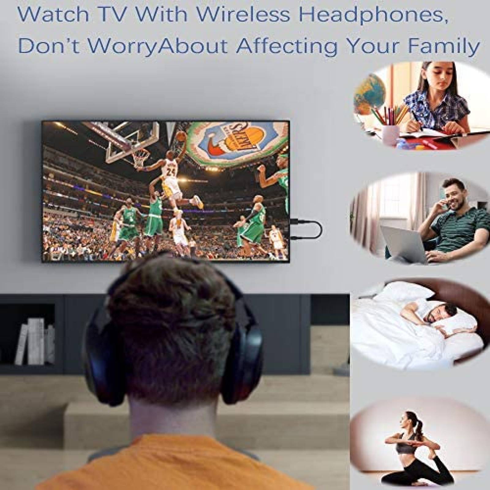 Adaptador PNGKNYOCN USB Bluetooth a Auxiliar 3.5 mm -Negro