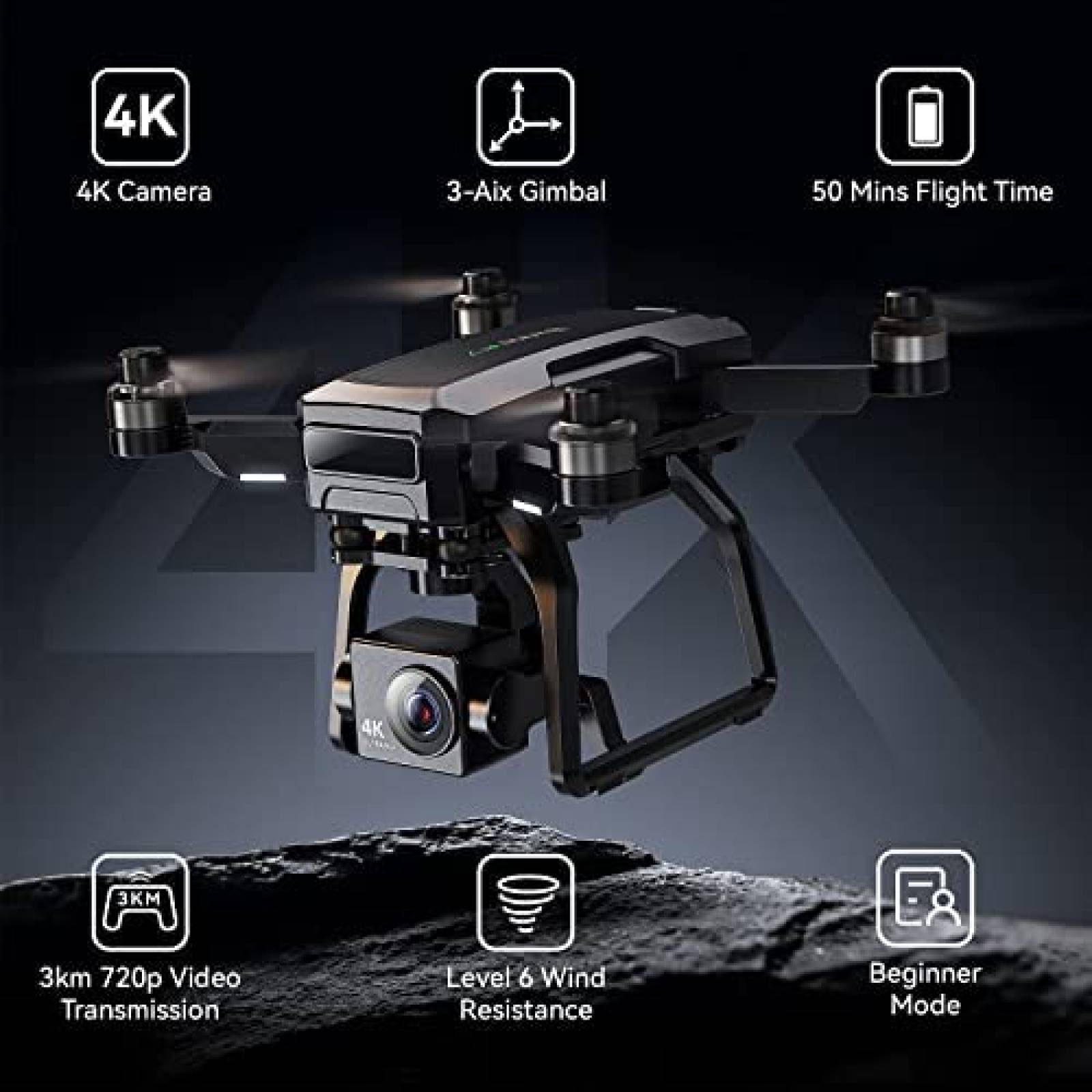 Drone Bwine F7 con camara 4K de 3 ejes sensor COMS grande