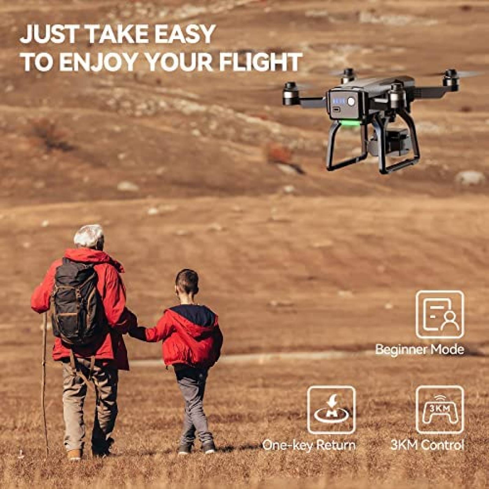 Drone Bwine F7 con camara 4K de 3 ejes sensor COMS grande