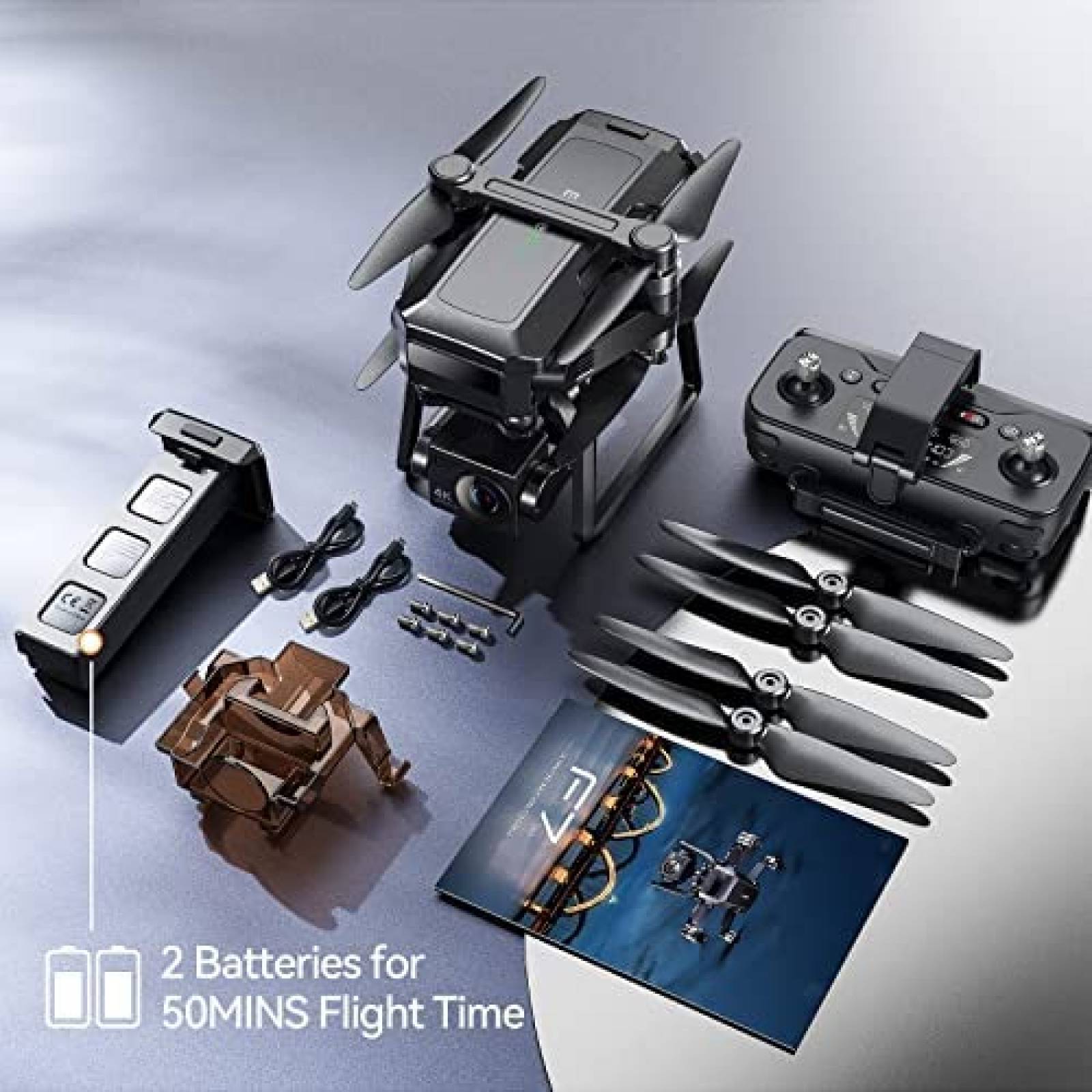 Drone Bwine F7 con camara 4K de 3 ejes sensor COMS grande