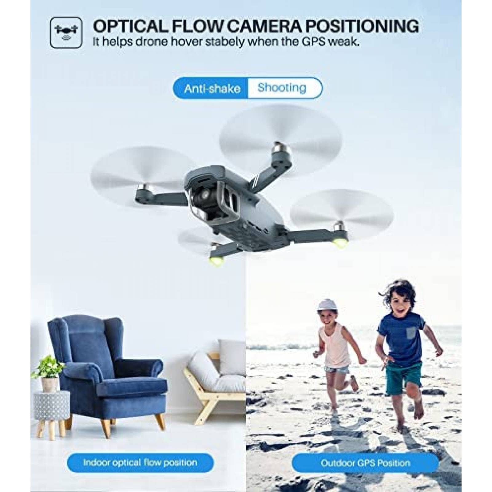 Drone SYMA X650 4K EIS GPS Quadcopter sin escobillas