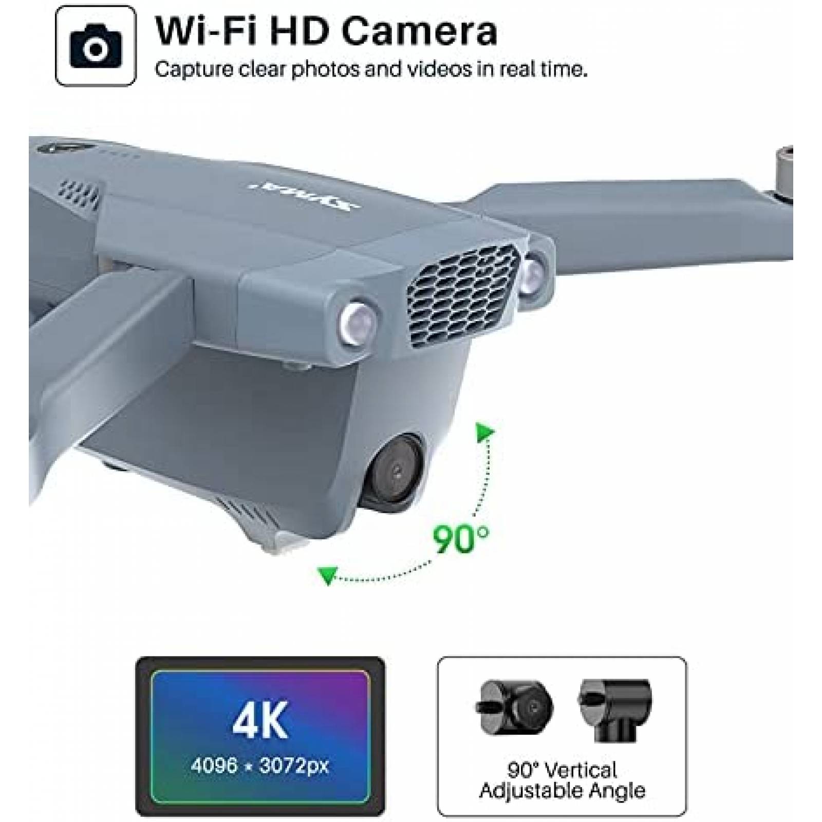 Drone SYMA X500Pro GPS con camara 4K UHD cuadricoptero