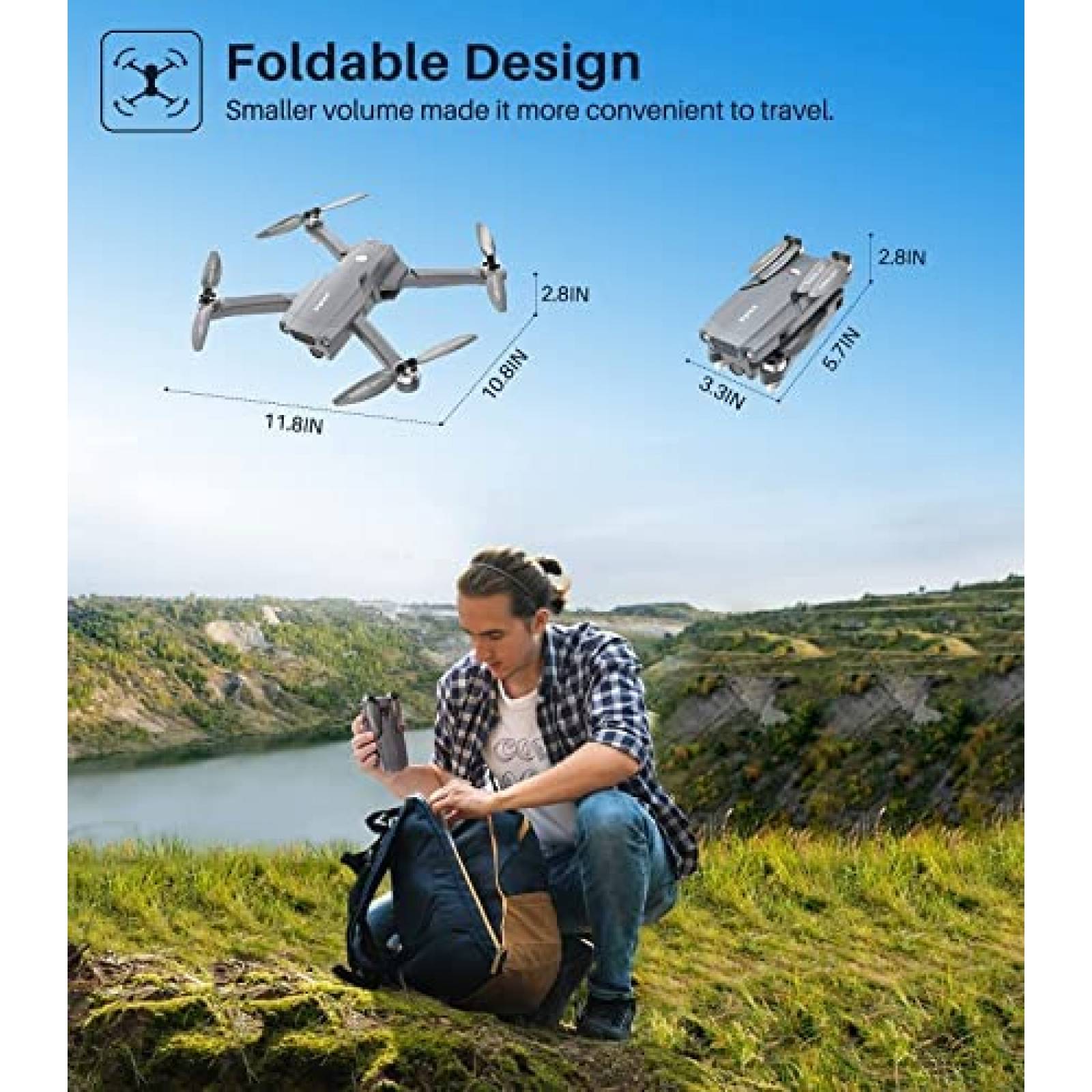 Drone SYMA X500Pro GPS con camara 4K UHD cuadricoptero
