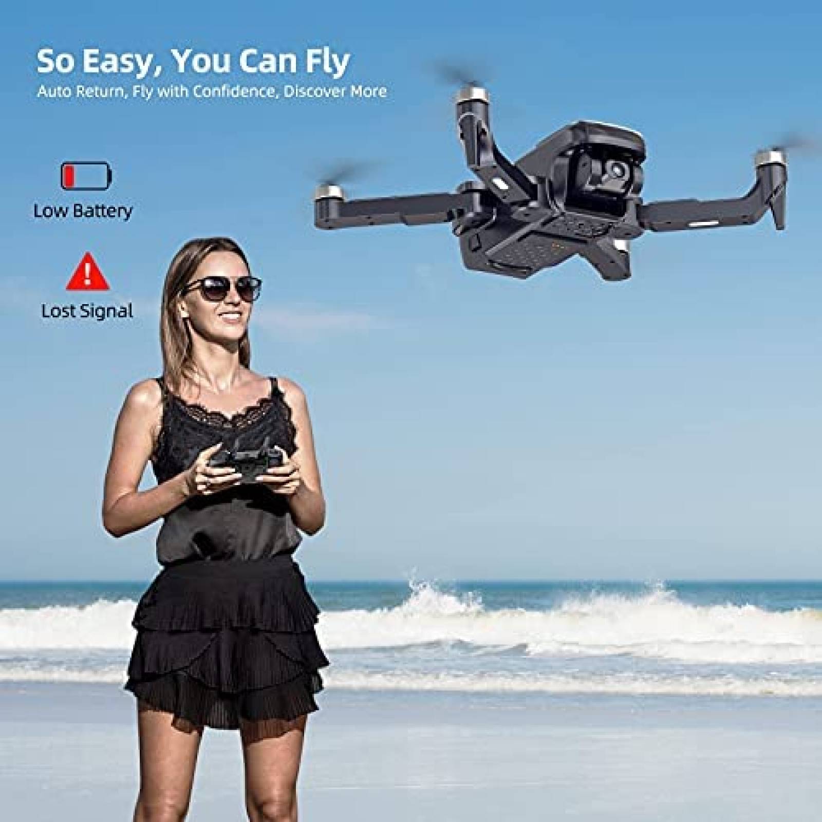 Drone Ruko U11 Pro con camara 4K 52 min de vuelo 5G FPV GPS