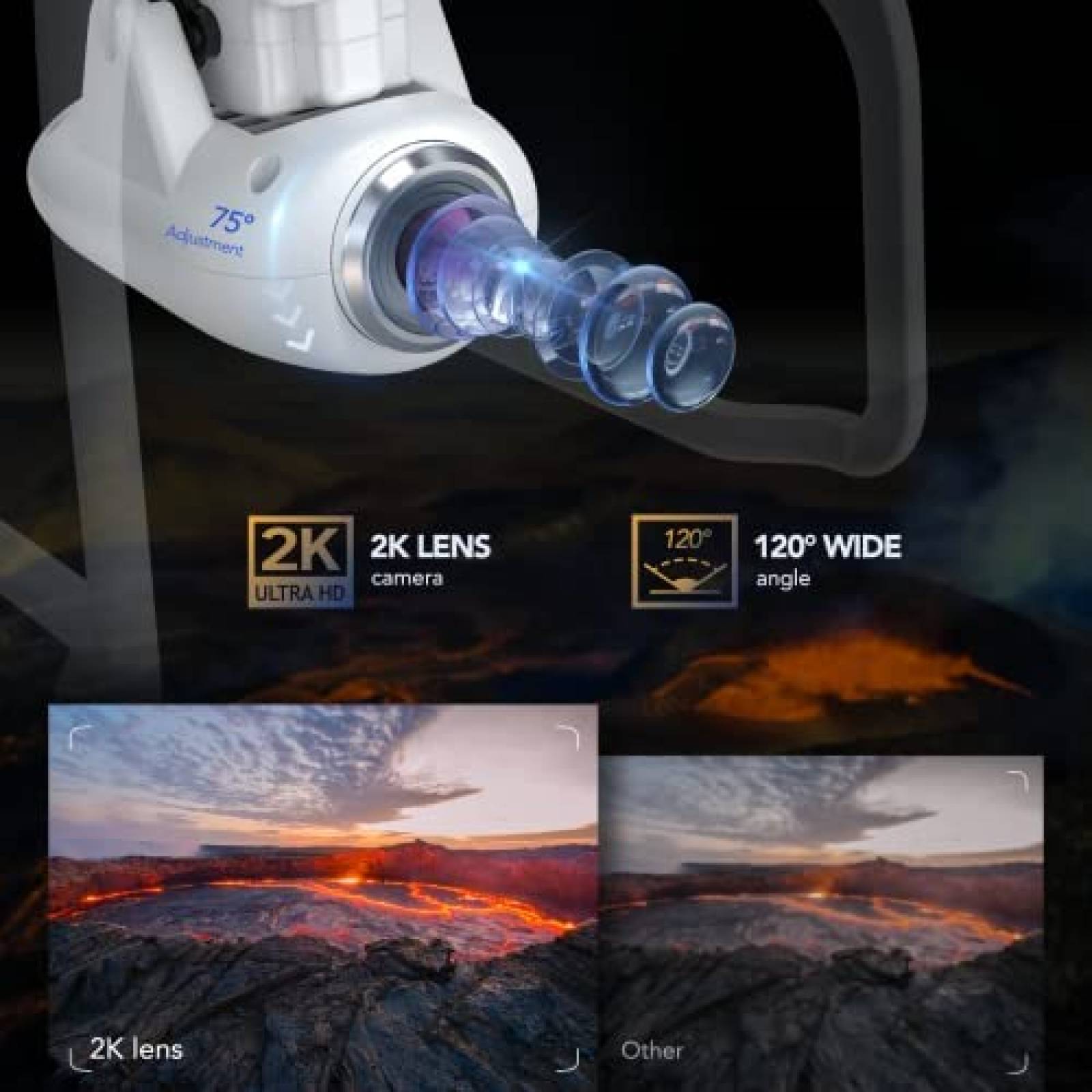 Drone Potensic T25 con camara 2K GPS FPV con mochila