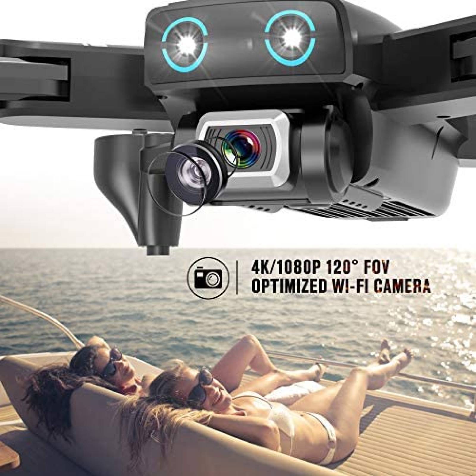 Drone MiXXAR S167 plegable GPS FPV camara 4K Video en vivo