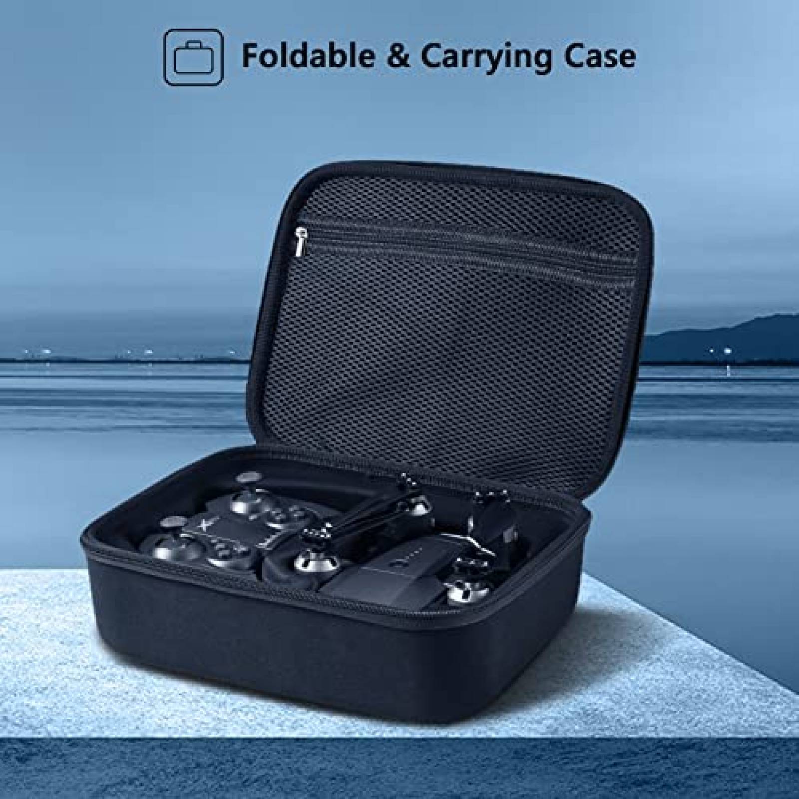 Drone ATTOP con camara 1080P FPV RC plegable control de voz