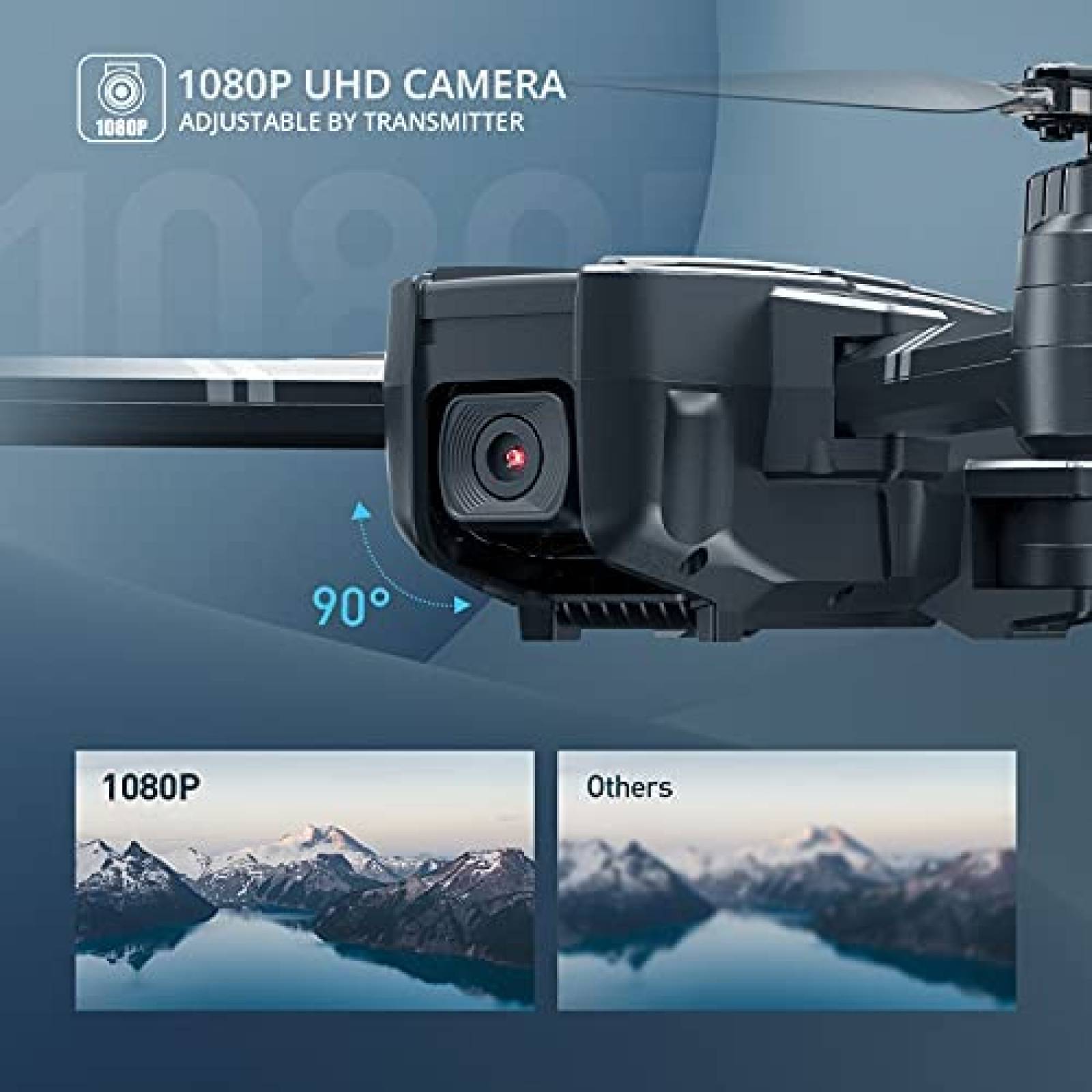 Drone Holy Stone HS440 PV plegable con camara WiFi 1080P