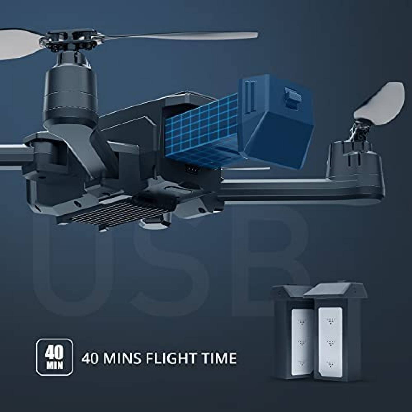 Drone Holy Stone HS440 PV plegable con camara WiFi 1080P