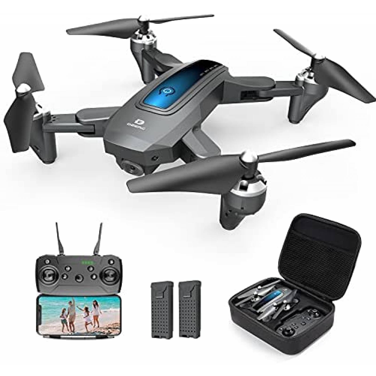 Drone Dron Con Camara Para Niños Principiantes Aplicacion Celular Control  Voz