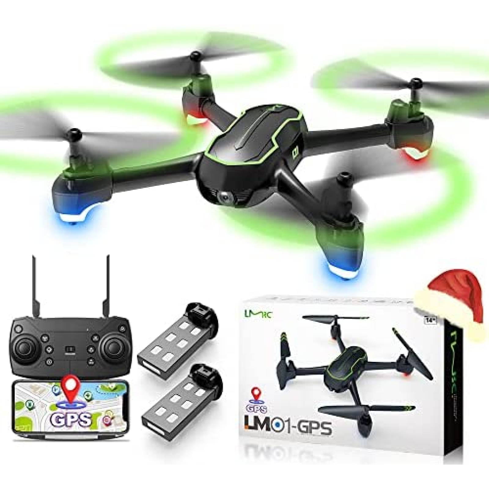 Drone LMRC GPS Pro con camara UHD 4K 5GHz FPV RC Quadcopter