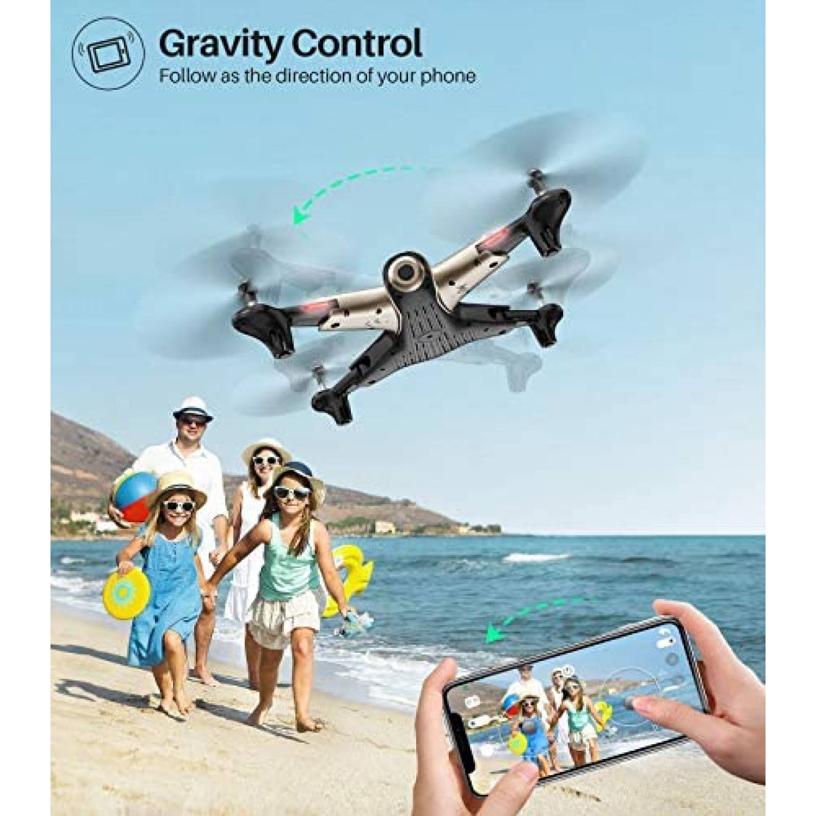 Drone SYMA X300 plegable camara 1080P FHD FPV 40min de vuelo