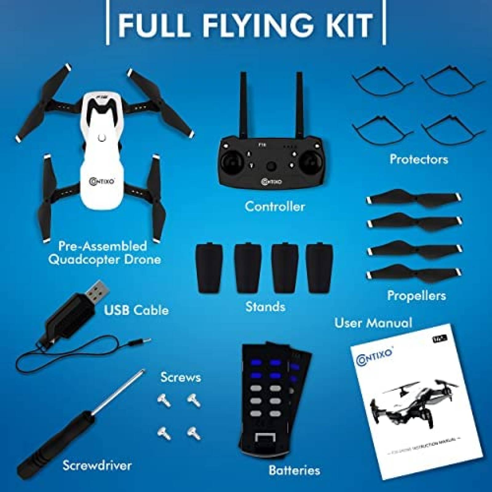 Drone Contixo F16 FPV con camara para niños 2.4G RC