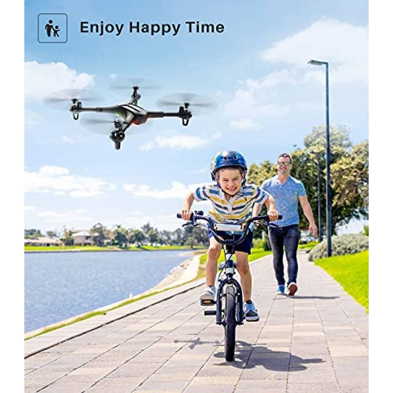 Drone SYMA X600W plegable camara FPV HD 1080P cuadricoptero