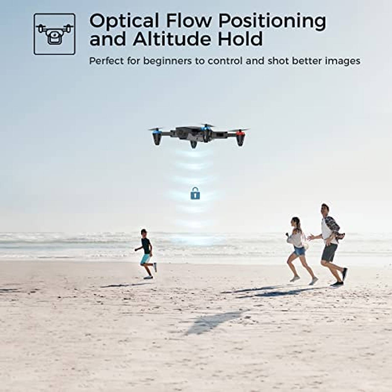 Drone SIMREX X500 Mini camara HD de 720P FPV plegables WiFi