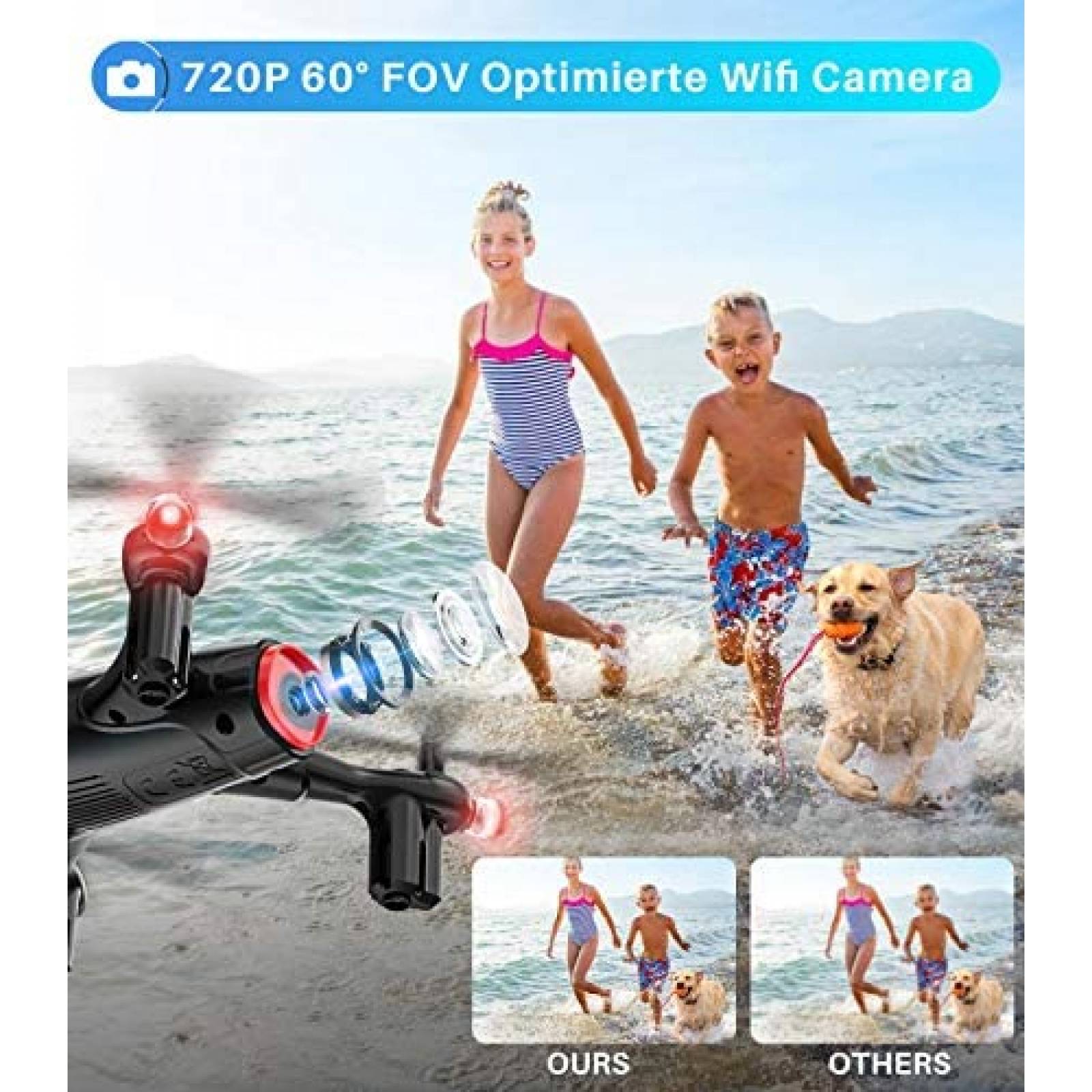 Drone SYMA X400 Mini con camara 720P Wifi FPV Quadcopter