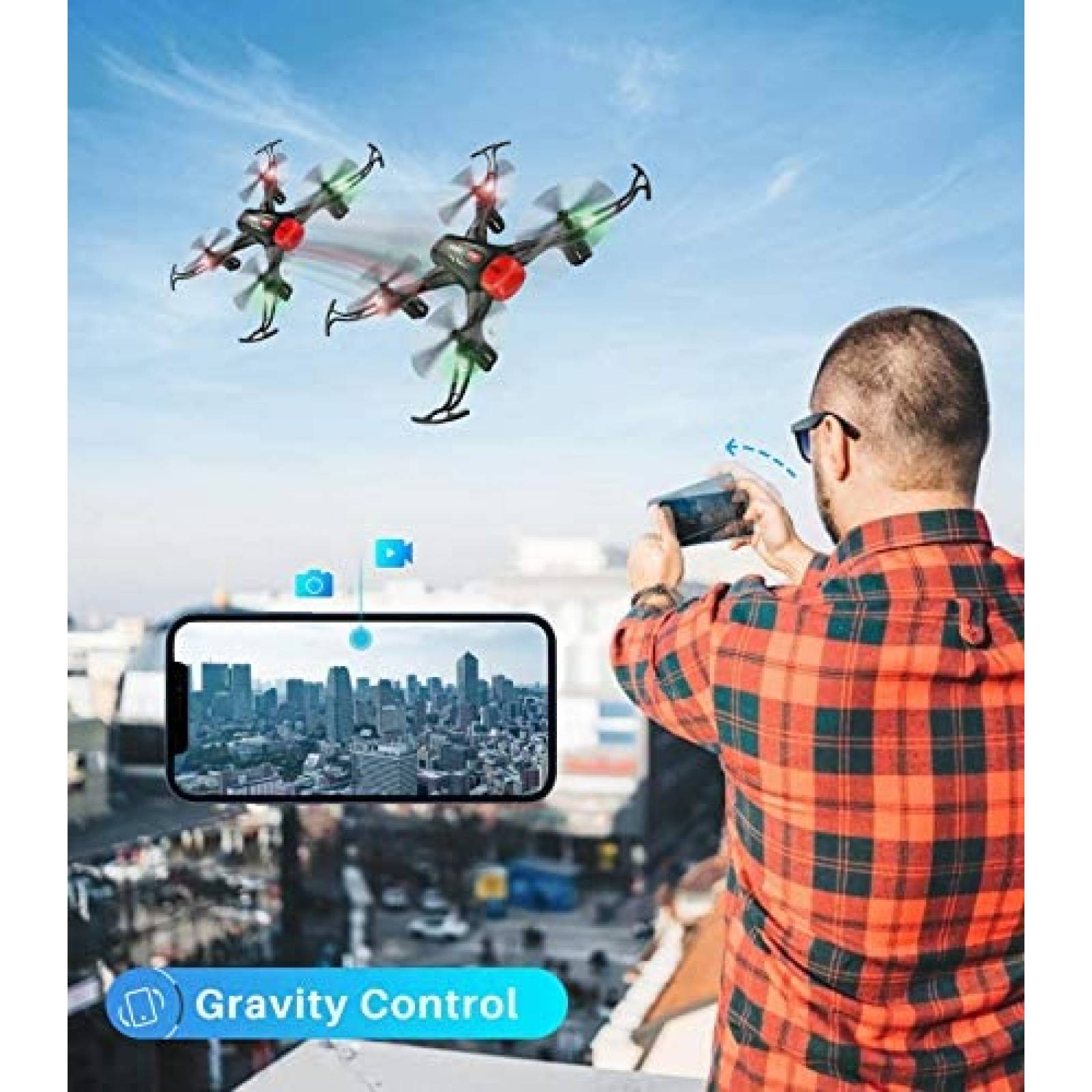 Drone SYMA X400 Mini con camara 720P Wifi FPV Quadcopter