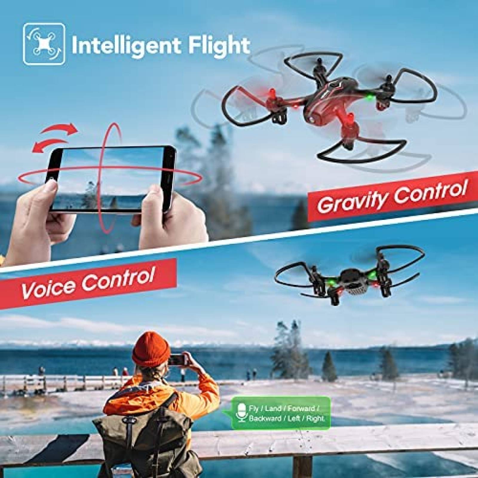 Drone NEHEME NH530 con camara HD 720P cuadricoptero RC