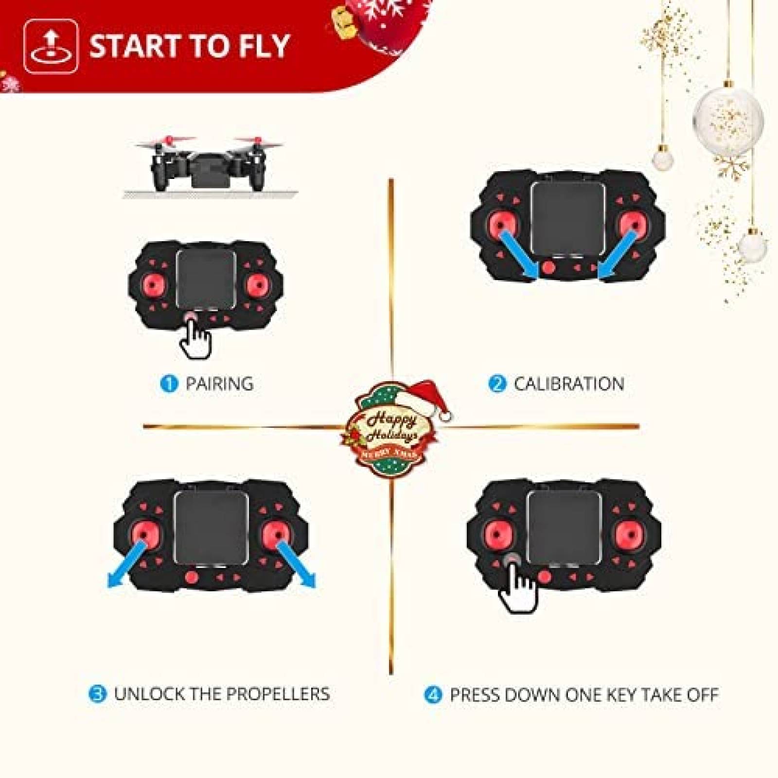 Drone Holy Stone HS190 Mini RC plegable cuadricoptero