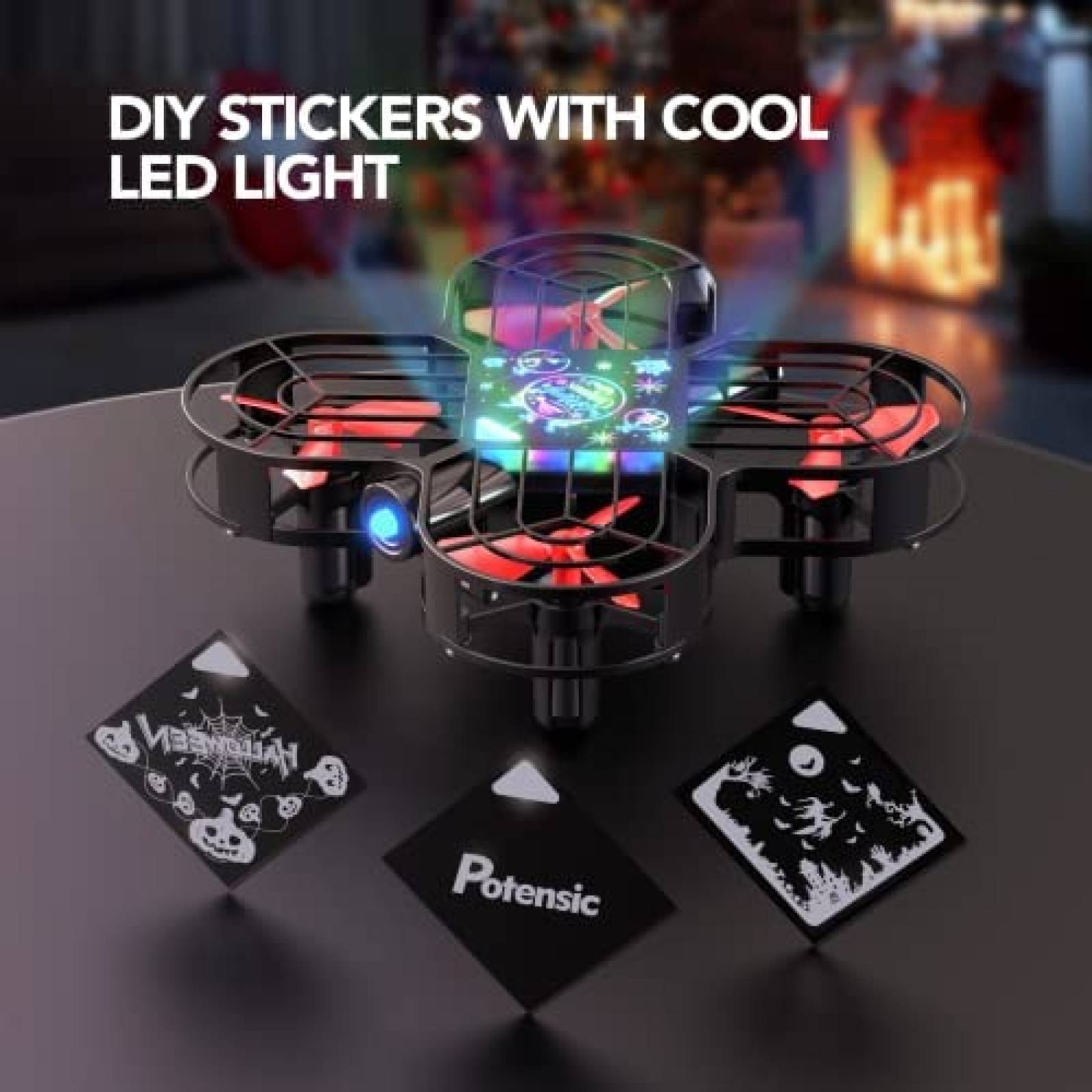 Drone Potensic A22 Mini LED para niños cuadricoptero RC Nano