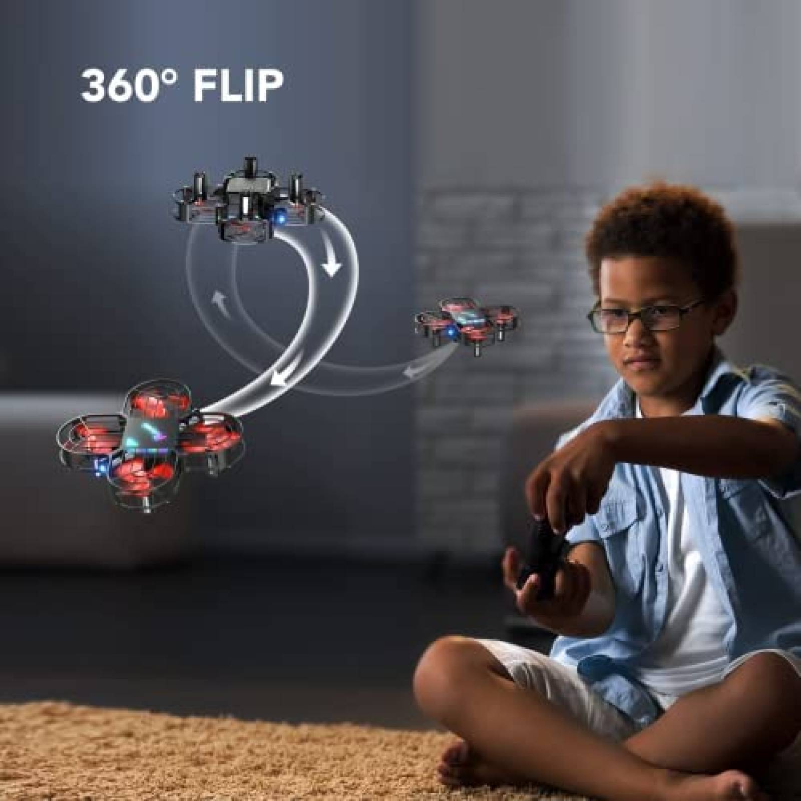 Drone Potensic A22 Mini LED para niños cuadricoptero RC Nano