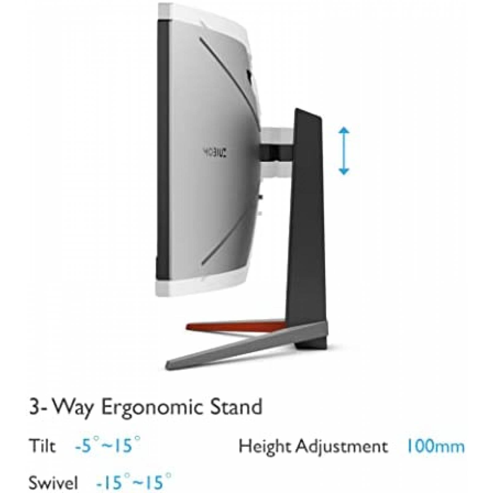 Monitor BenQ MOBIUZ EX3410R 34'' WQHD 3440 x 1440 -Gris