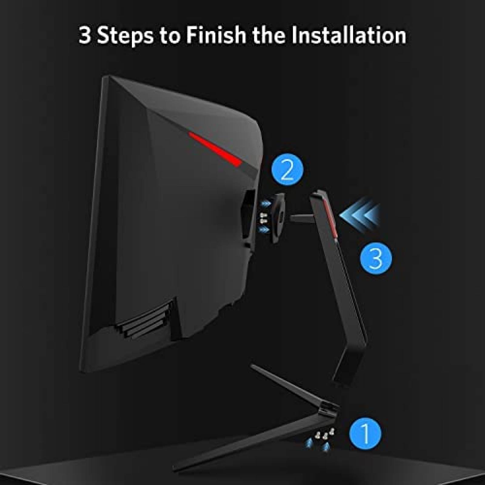 Monitor Fiodio 35'' QHD 21:9 120Hz 1440P Ultra Nitido -Negro