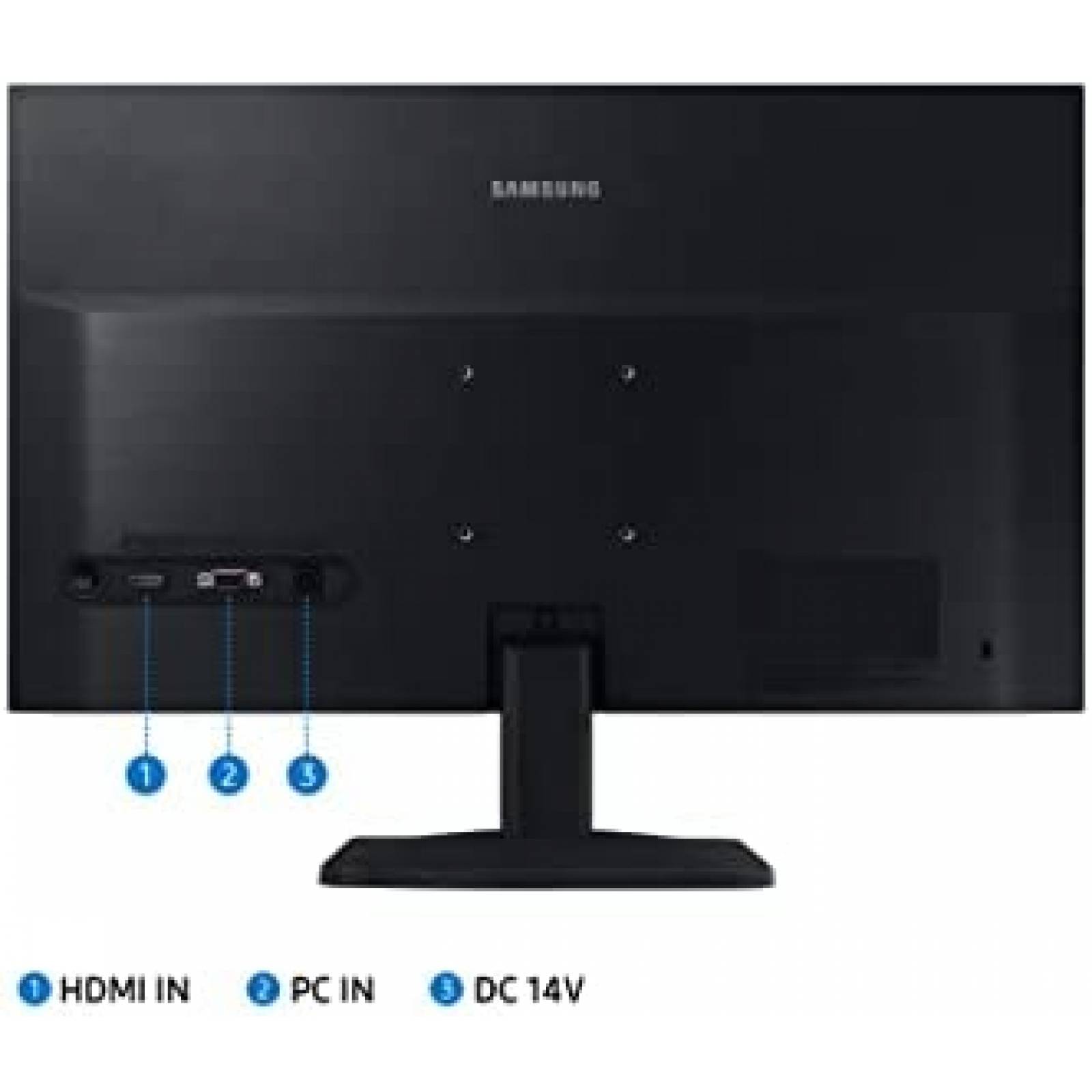 Monitor SAMSUNG S33A 24'' FHD 1080p de 60Hz -Negro