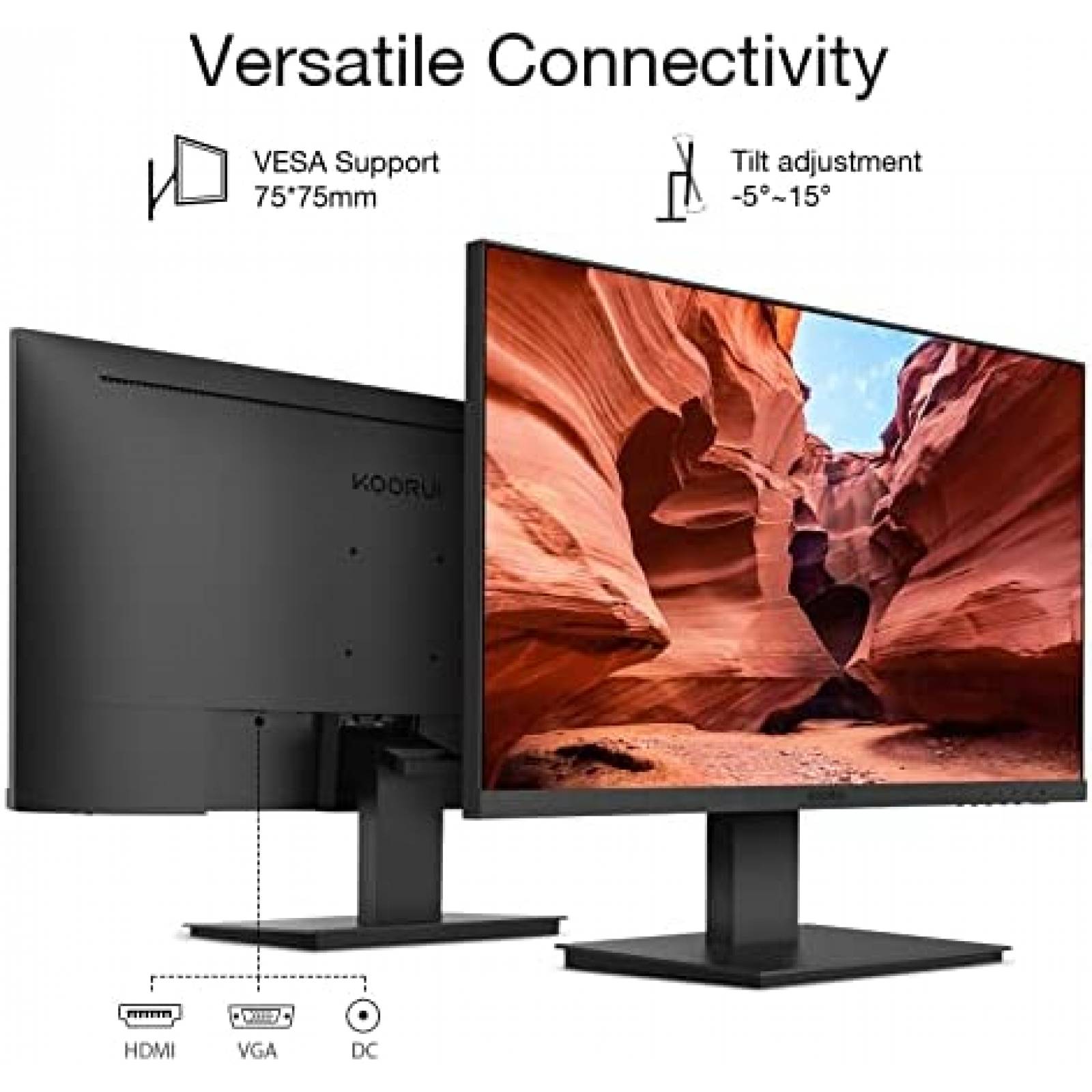 Monitor KOORUI 24'' Full HD 1920 x 1080p VA -Negro