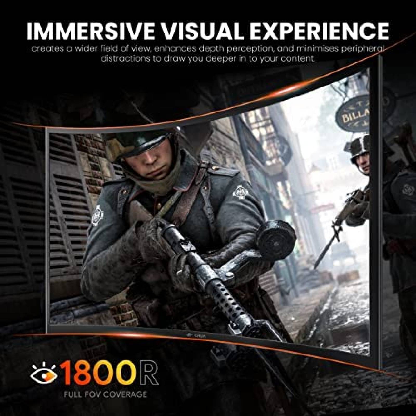 Monitor CRUA 24" 75HZ FHD 19201080p Ultra Delgado -Negro