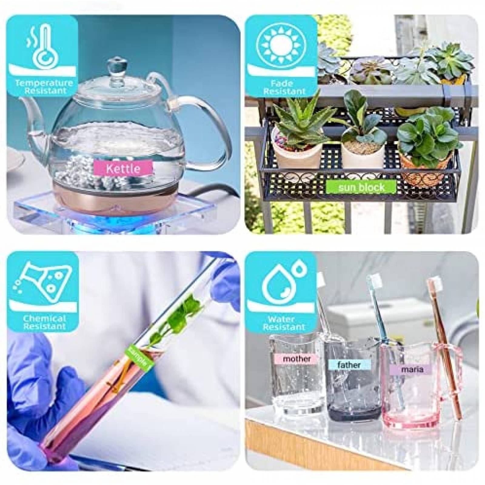 Cinta de etiquetas Lonitul para Brother P-Touch TZe 5 pzs