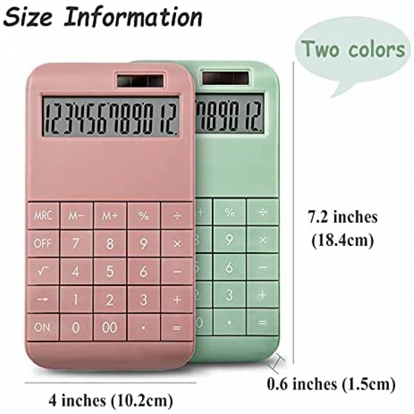 Calculadora SINLOOG Carga Solar LCD 12 digitos -Rosa