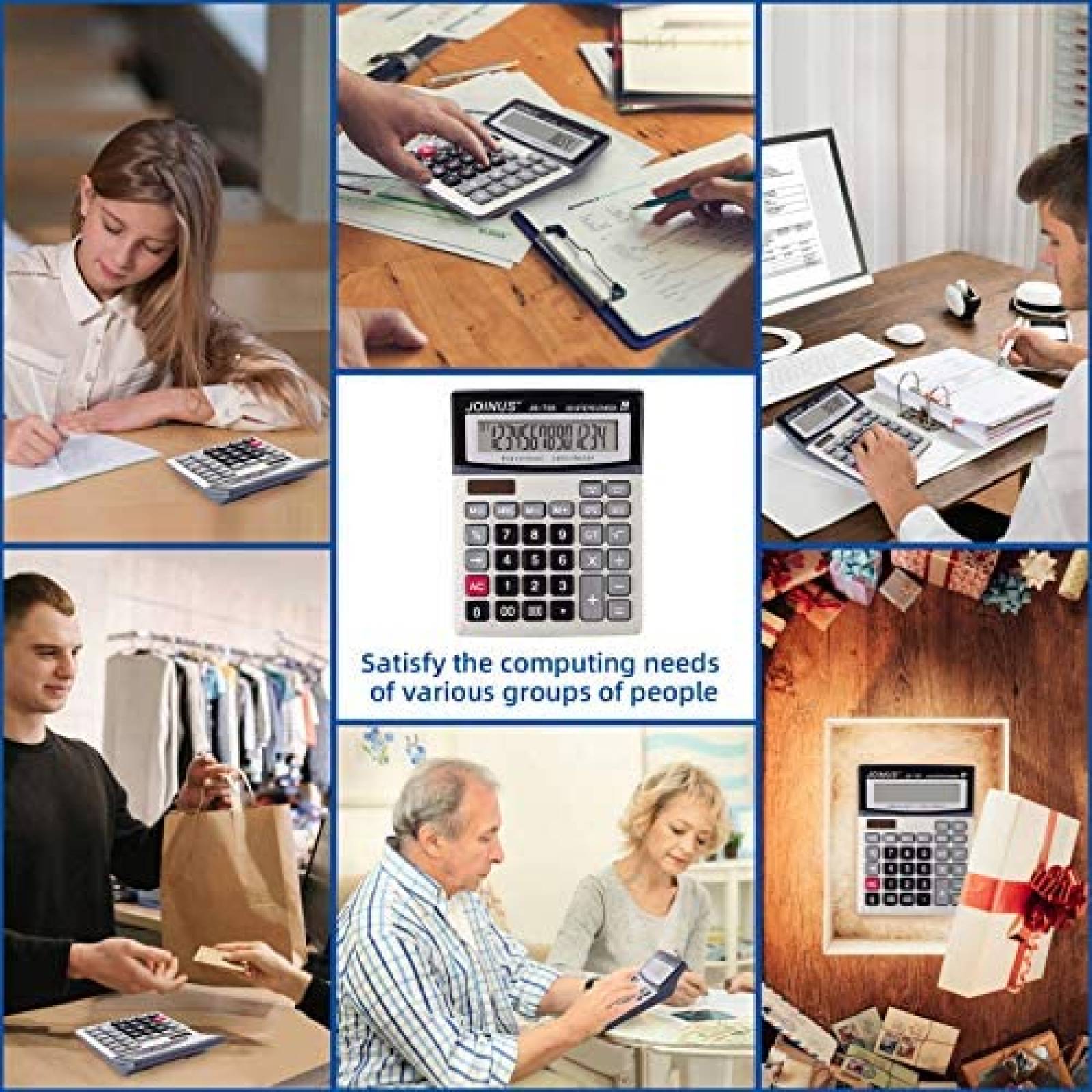 Calculadora Basica Dolymi LCD de 14 Digitos -Plata