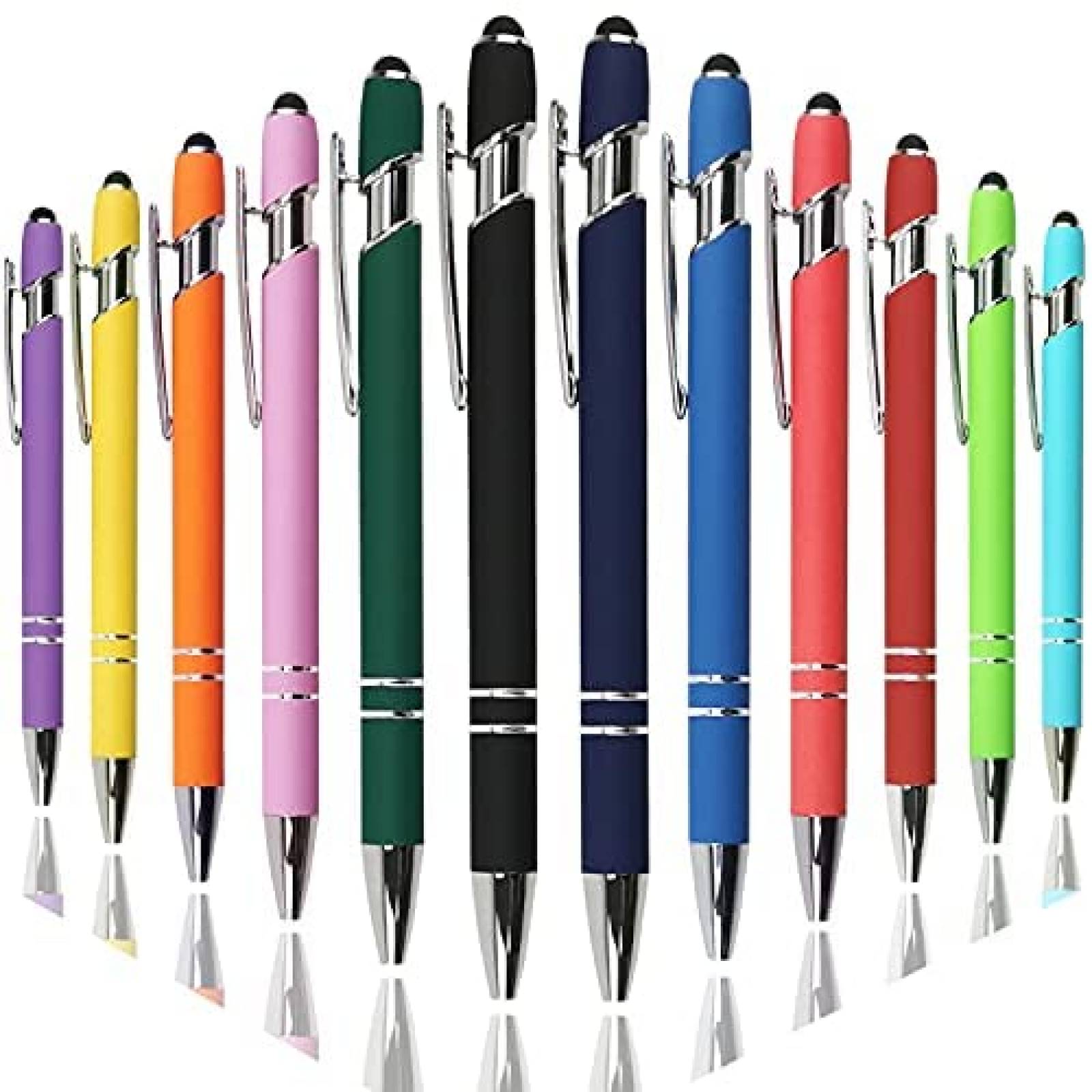 Boligrafo con lapiz tactil Oddmoal 12 pzs y colores 2 en 1