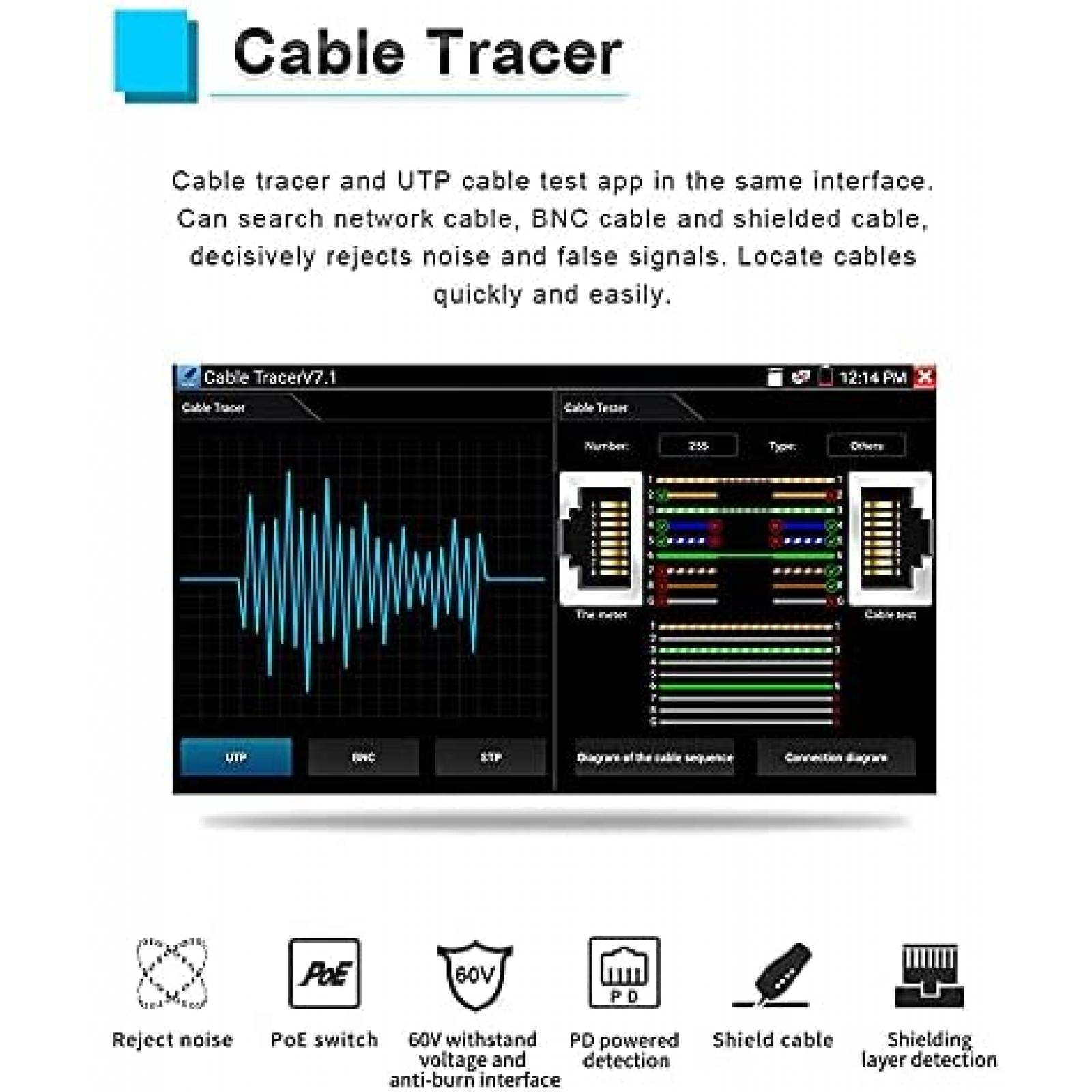 Pantalla de Monitoreo para Camara de Vigilancia PEGATISAN 5"